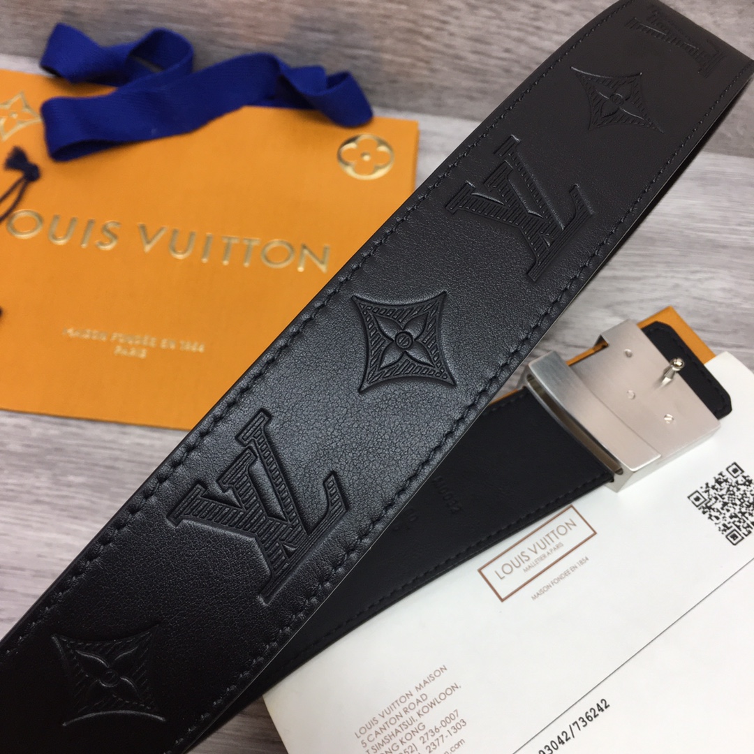 Louis Vuitton Male Basic Belt Cow Leather S-m-l