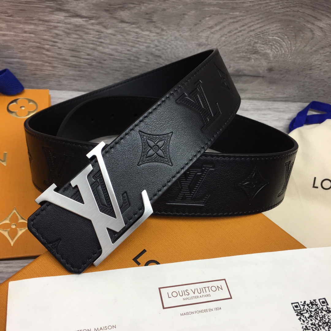 Louis Vuitton Male Basic Belt Cow Leather S-m-l