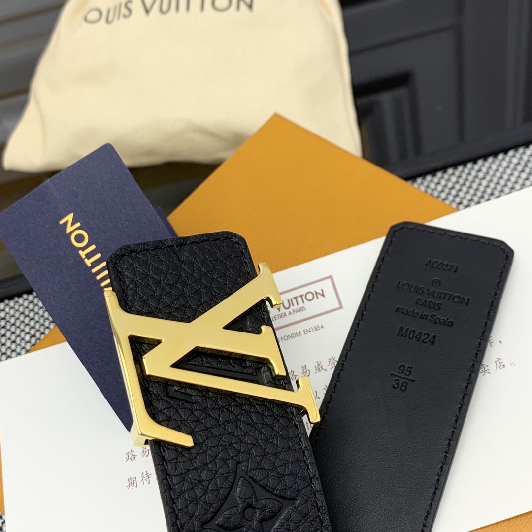 Louis Vuitton Basic Belt Cow Leather M-l