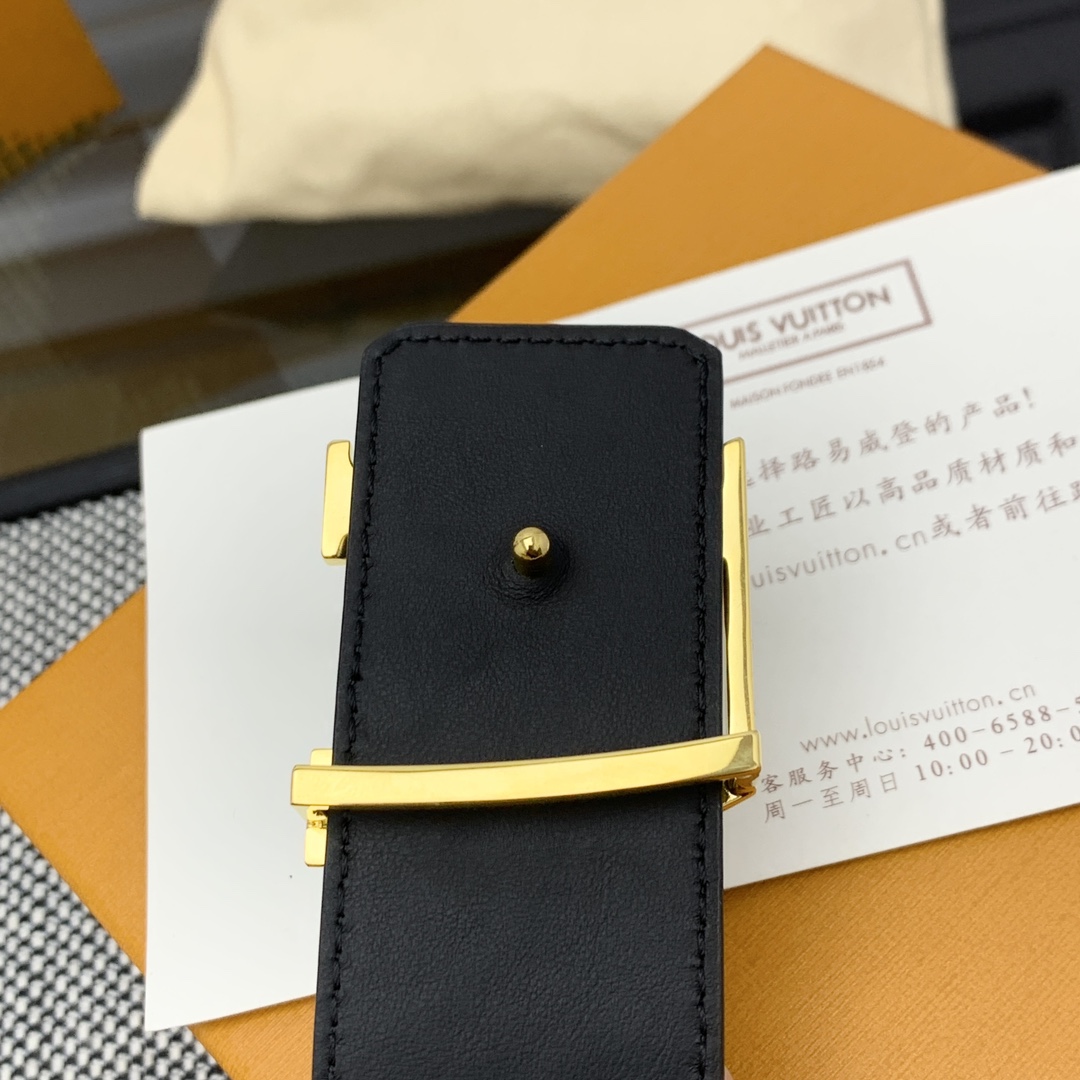 Louis Vuitton Basic Belt Cow Leather M-l