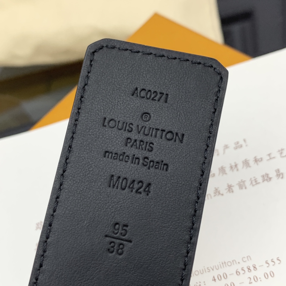 Louis Vuitton Basic Belt Cow Leather M-l