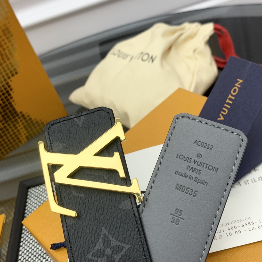 Louis Vuitton Basic Belt Cow Leather L