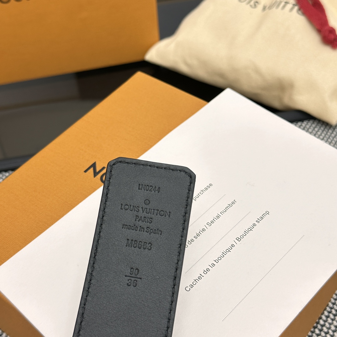 Louis Vuitton Basic Belt Cow Leather M-l