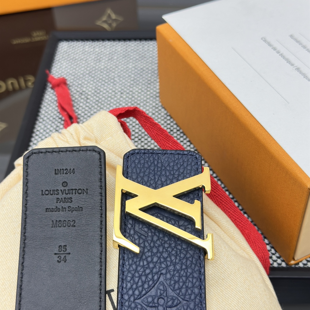 Louis Vuitton Basic Belt Cow Leather M-l