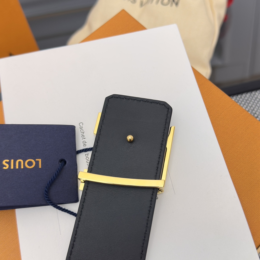 Louis Vuitton Basic Belt Cow Leather M-l