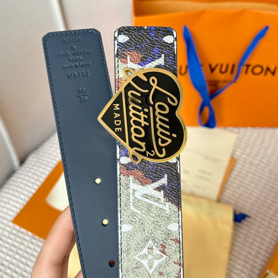 Louis Vuitton Basic Belt Canvas M-l