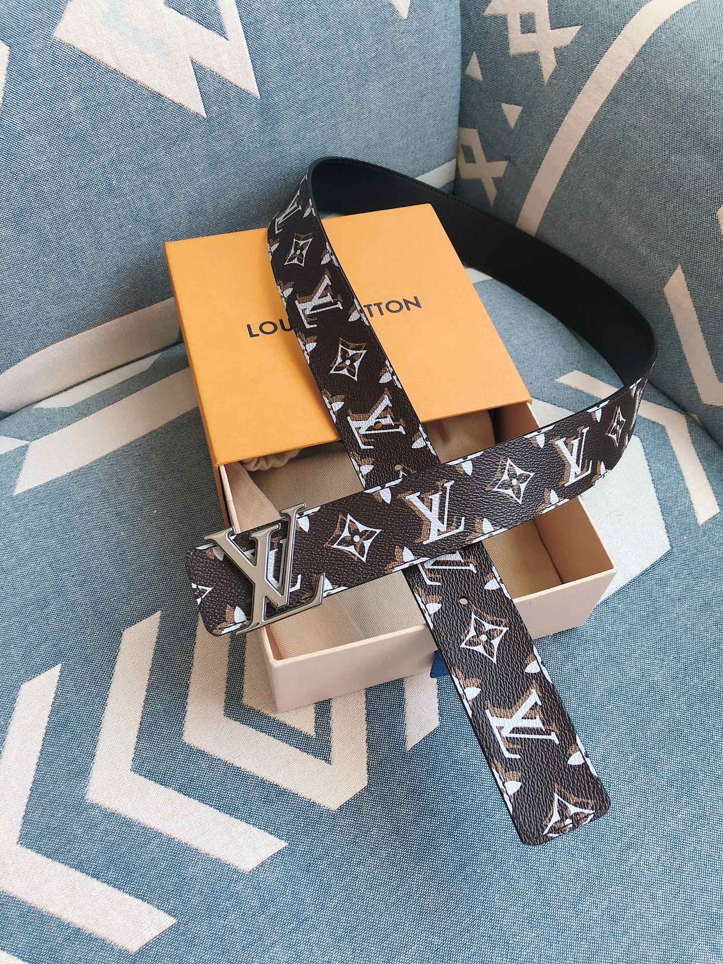 Louis Vuitton Male Leather Belt M-l