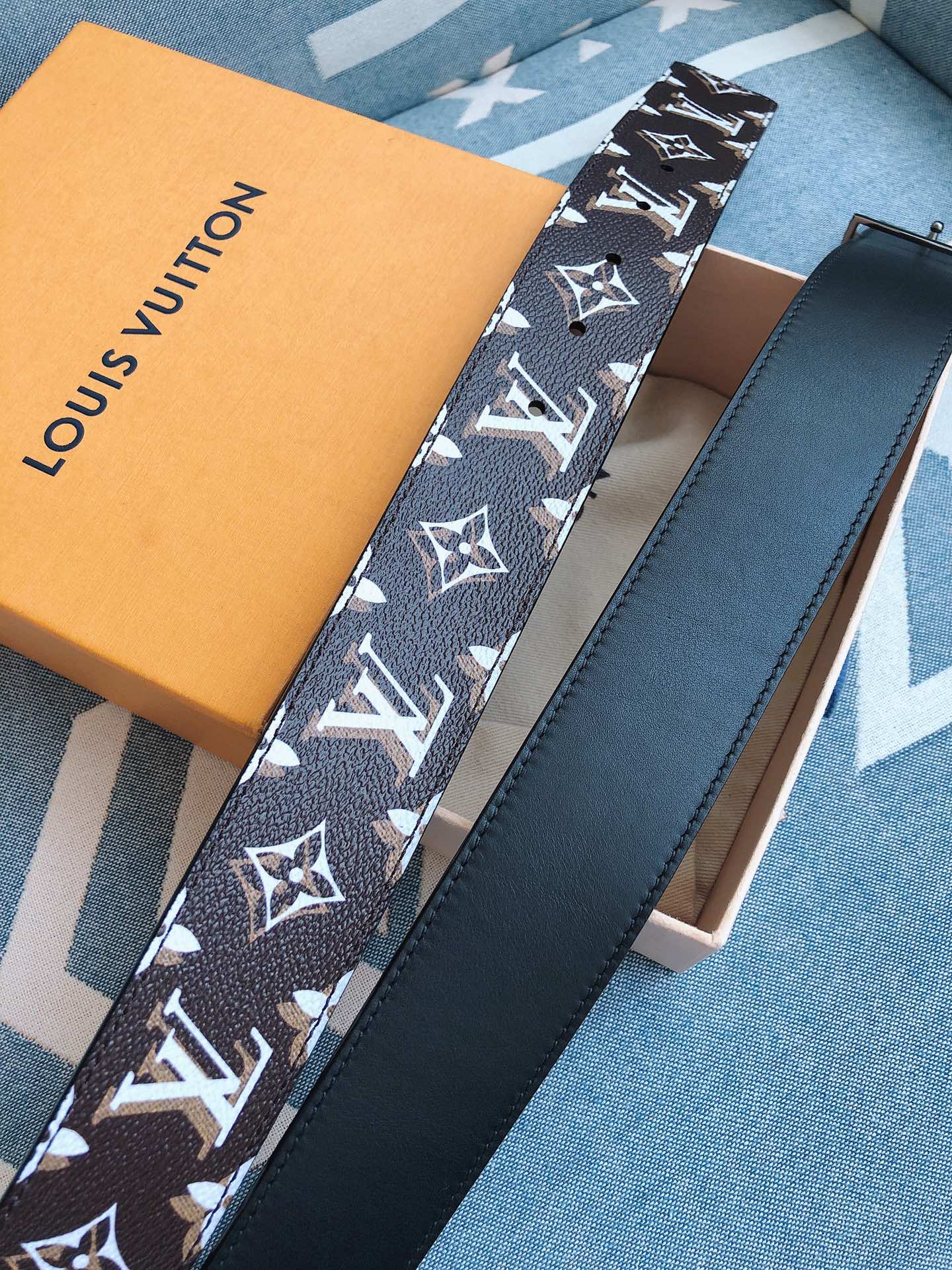 Louis Vuitton Male Leather Belt M-l