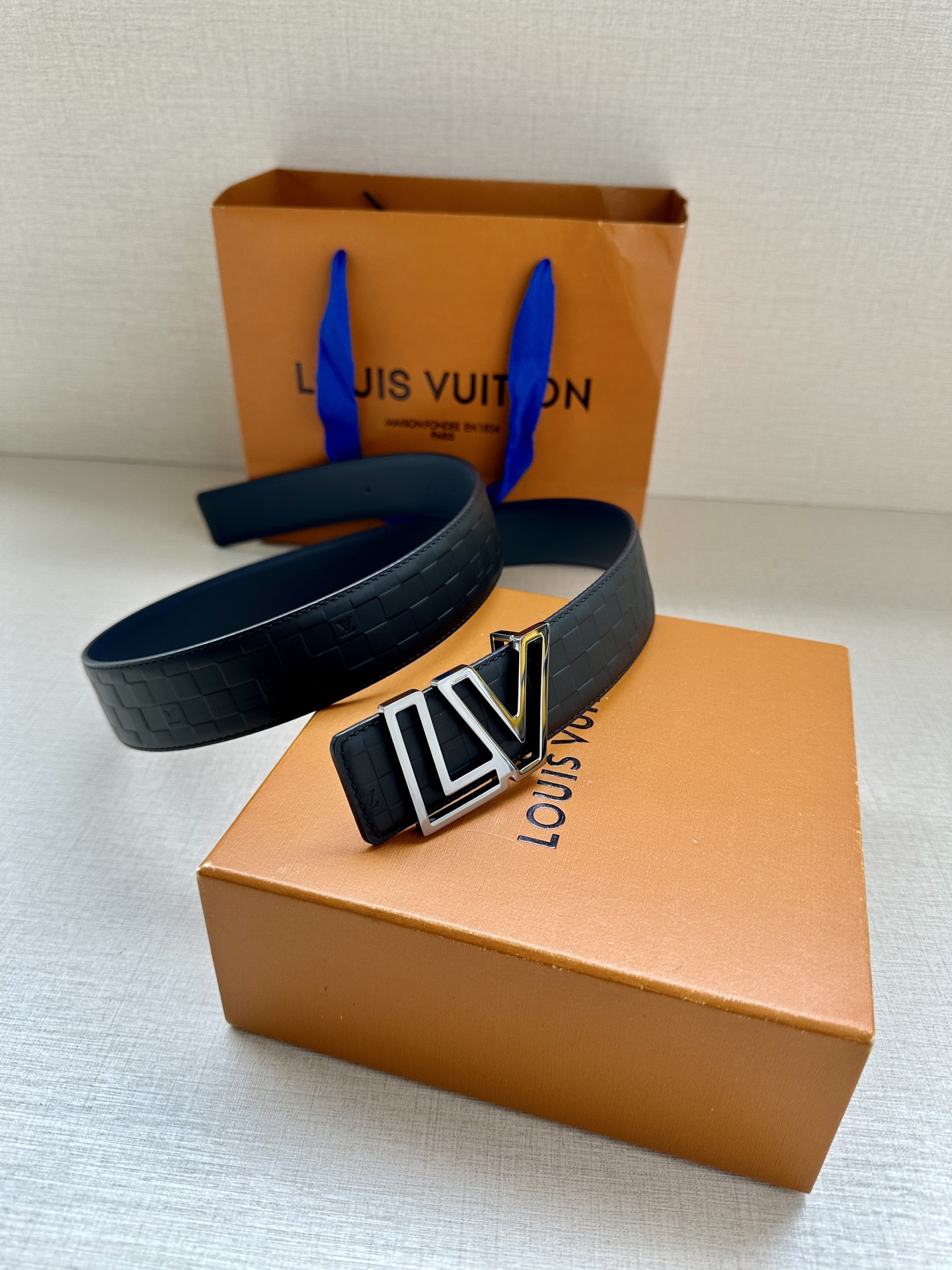 Louis Vuitton Basic Belt Cow Leather M-l