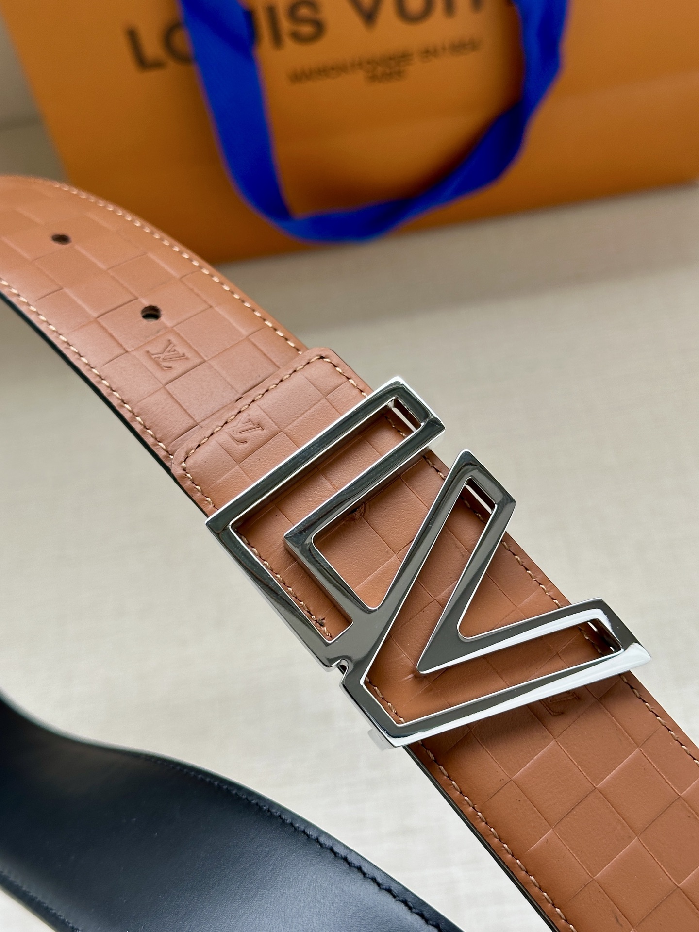 Louis Vuitton Basic Belt Cow Leather M-l