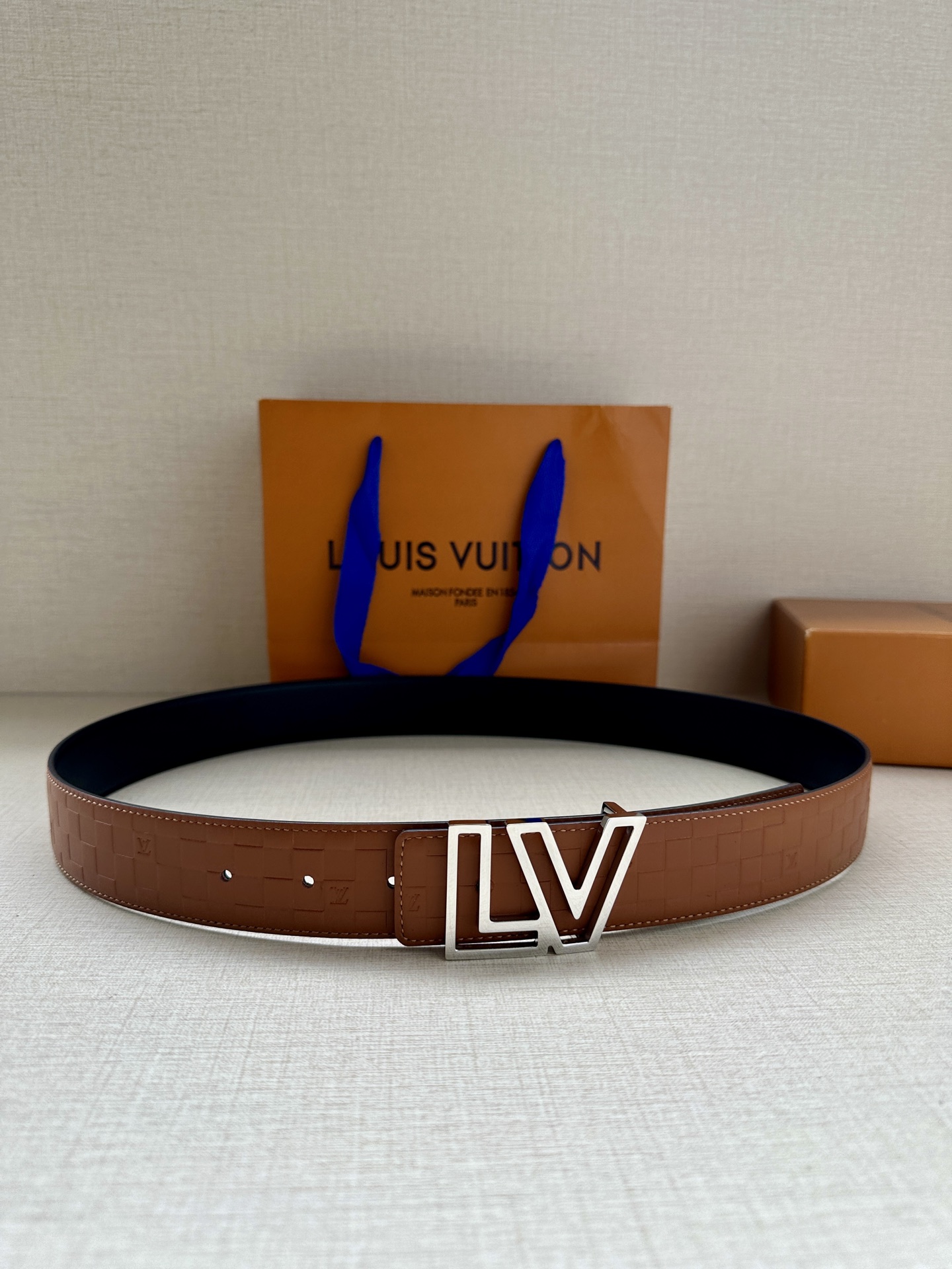 Louis Vuitton Basic Belt Cow Leather M-l