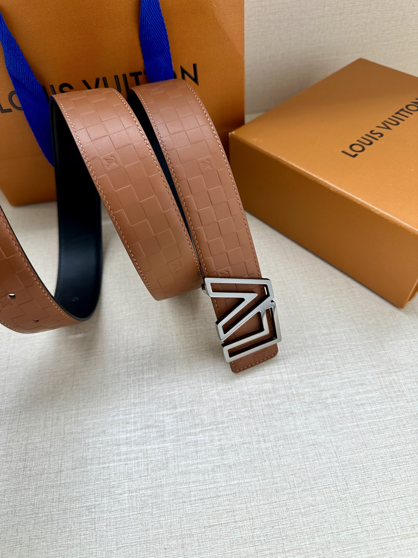 Louis Vuitton Basic Belt Cow Leather M-l