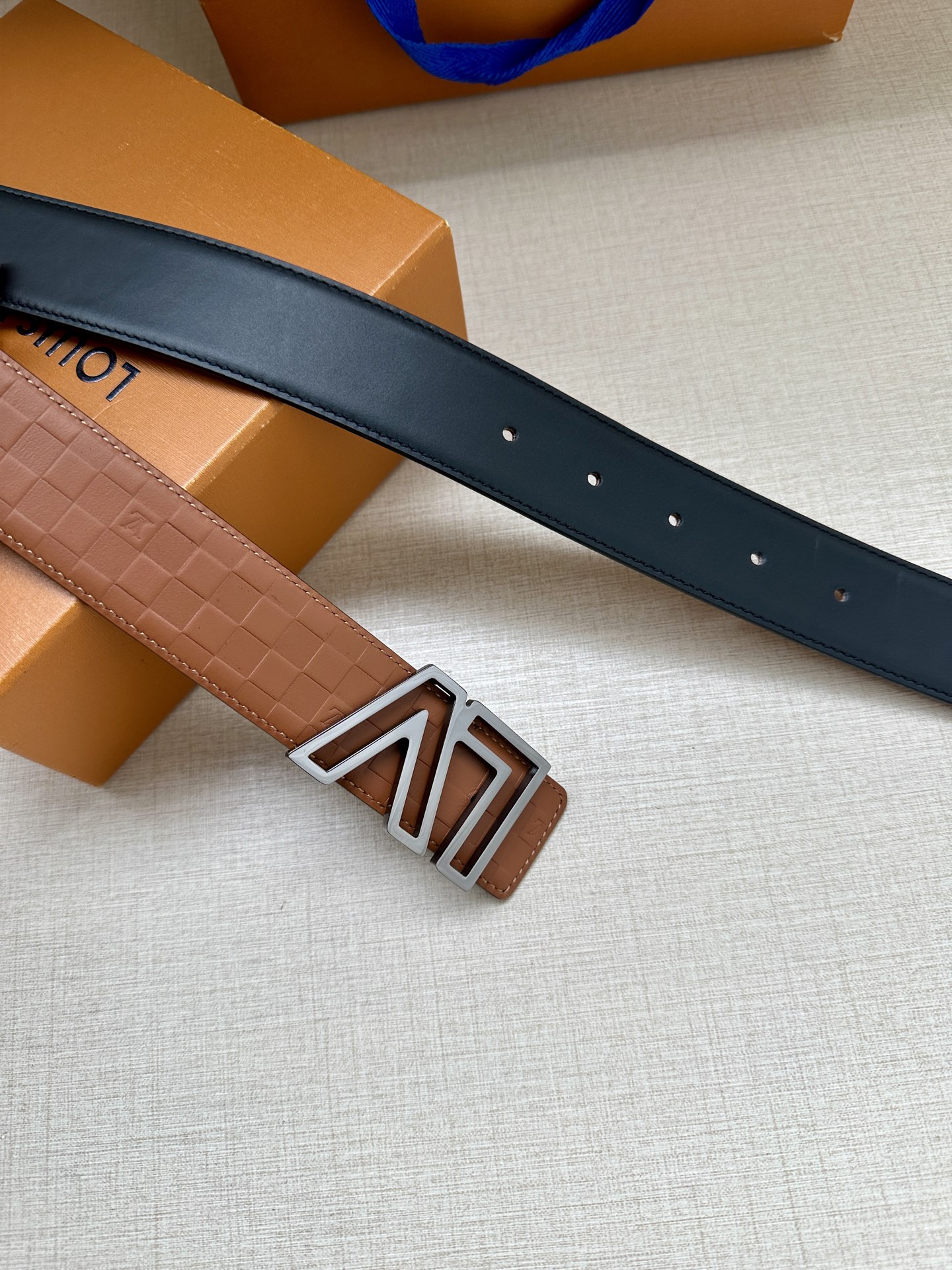 Louis Vuitton Basic Belt Cow Leather M-l