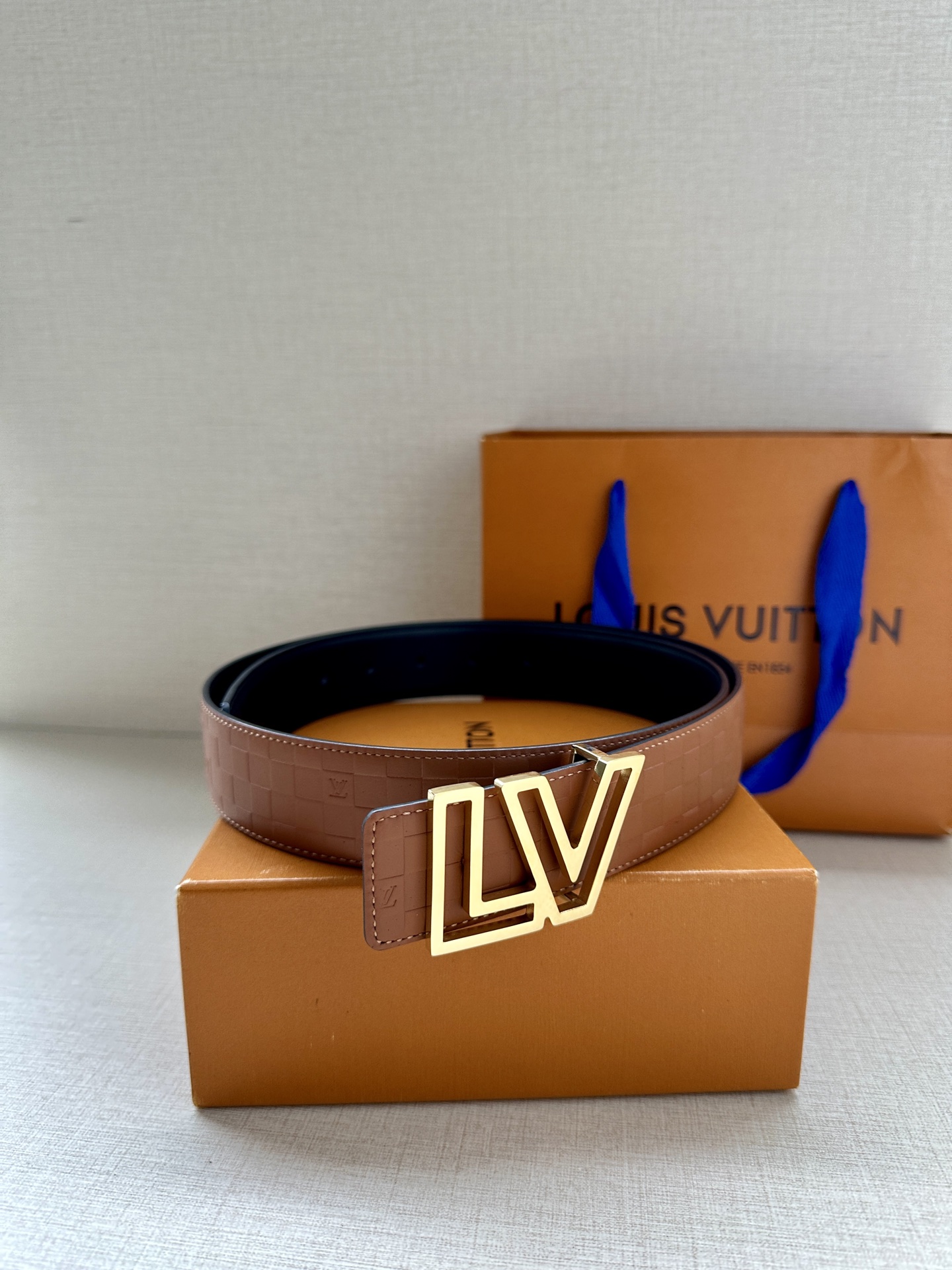 Louis Vuitton Basic Belt Cow Leather M-l