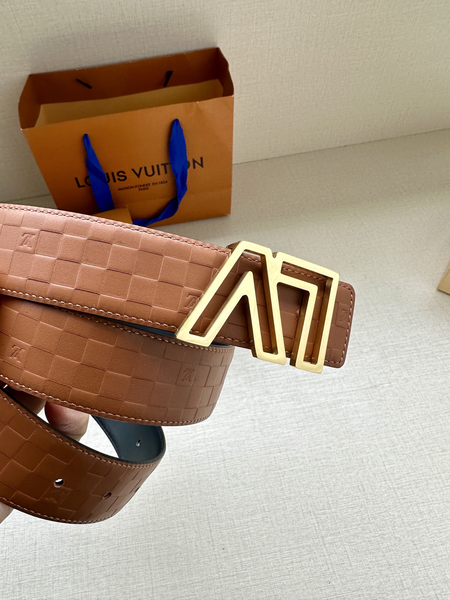 Louis Vuitton Basic Belt Cow Leather M-l