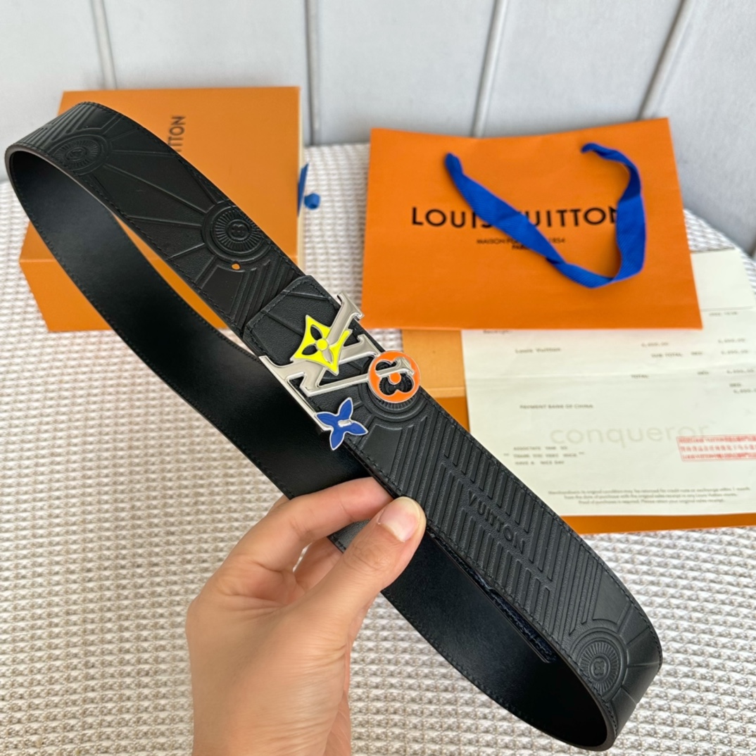 Louis Vuitton Basic Belt Cow Leather M-l