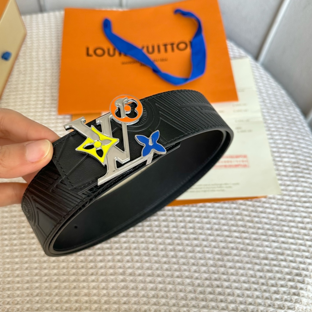 Louis Vuitton Basic Belt Cow Leather M-l