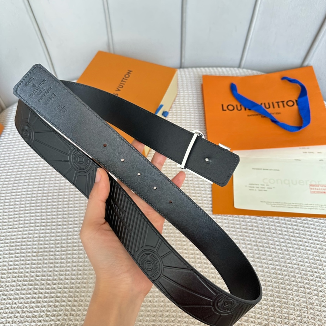 Louis Vuitton Basic Belt Cow Leather M-l