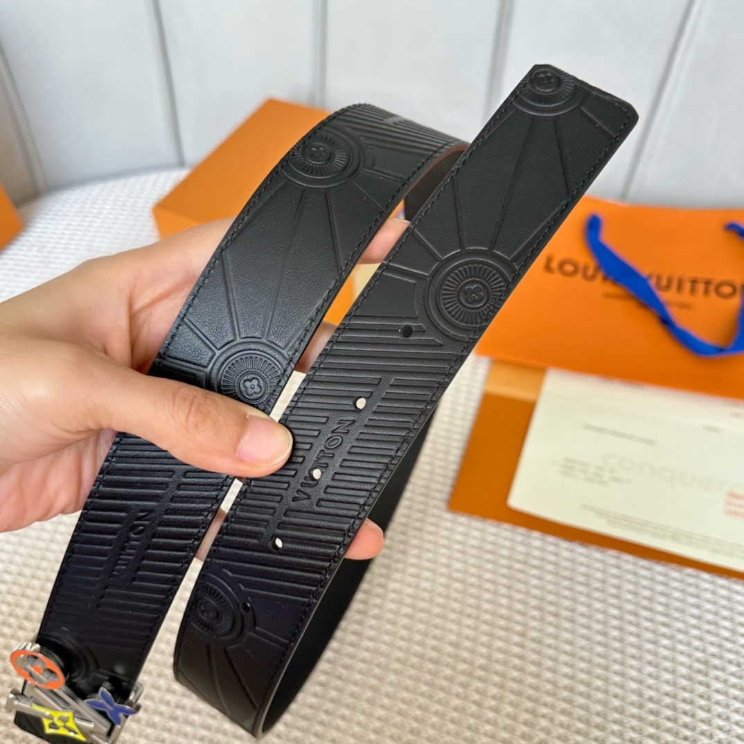 Louis Vuitton Basic Belt Cow Leather M-l