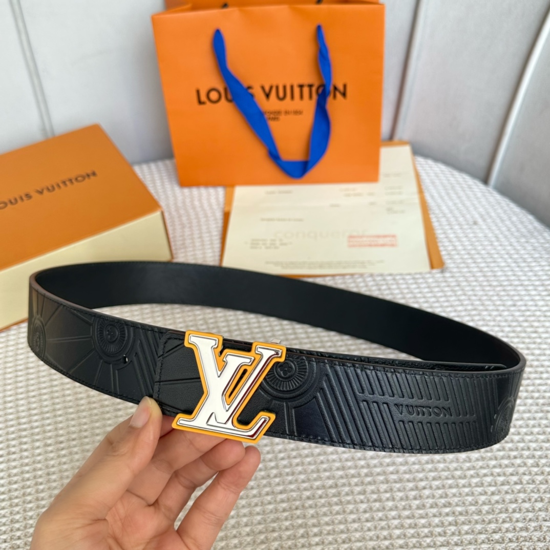 Louis Vuitton Basic Belt Cow Leather M-l
