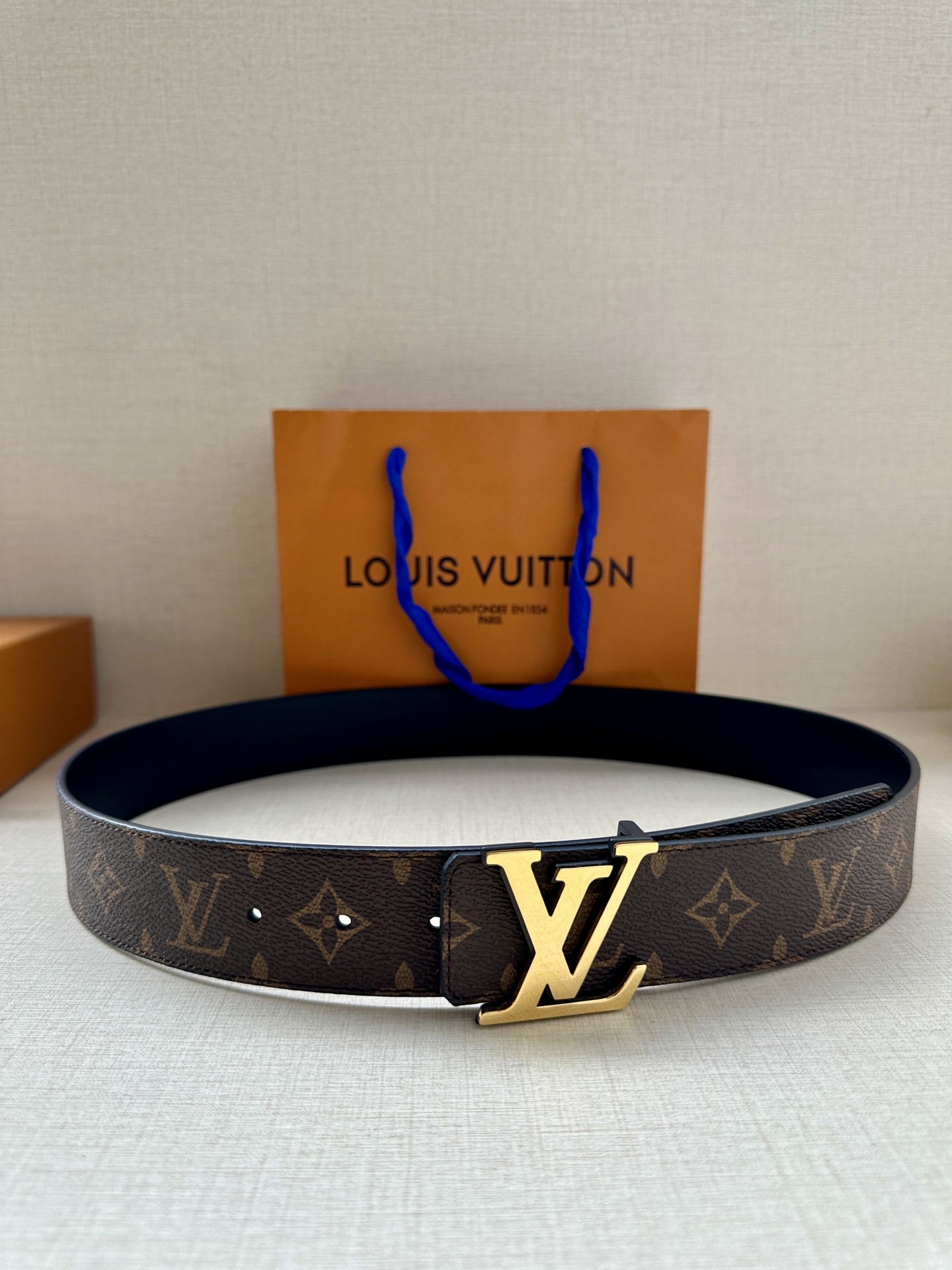 Louis Vuitton Basic Belt Cow Leather M-l