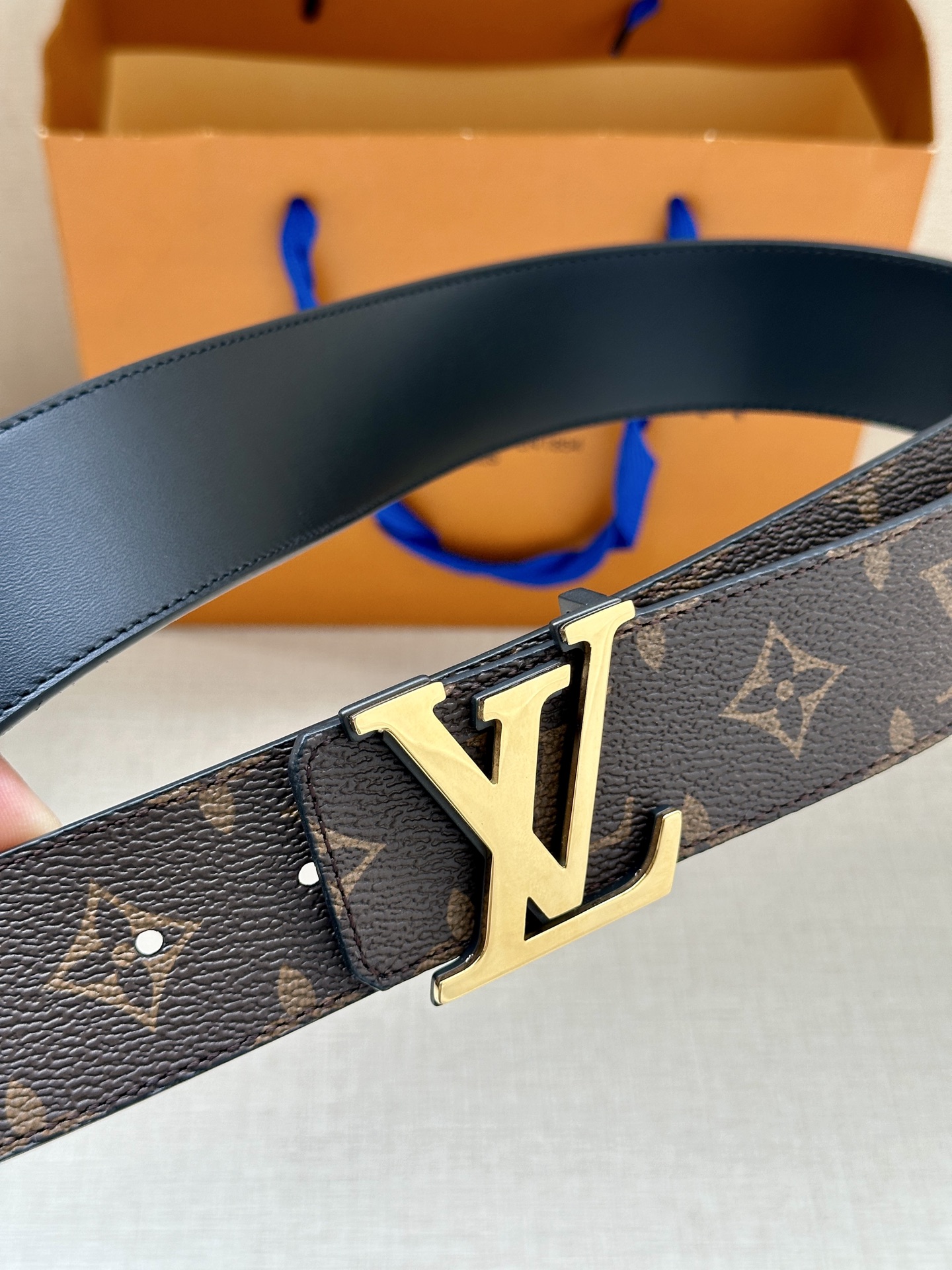 Louis Vuitton Basic Belt Cow Leather M-l
