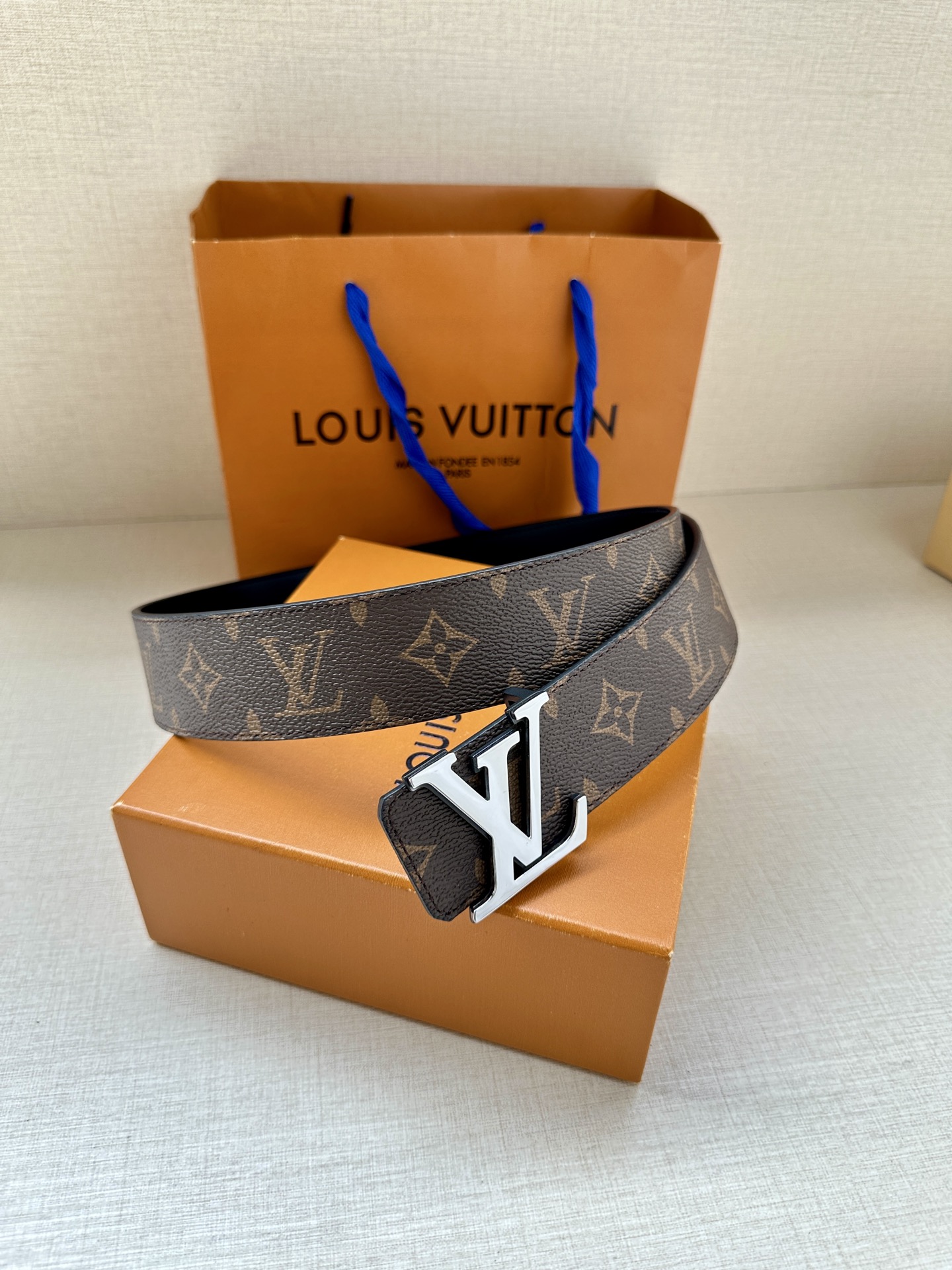 Louis Vuitton Basic Belt Cow Leather M-l