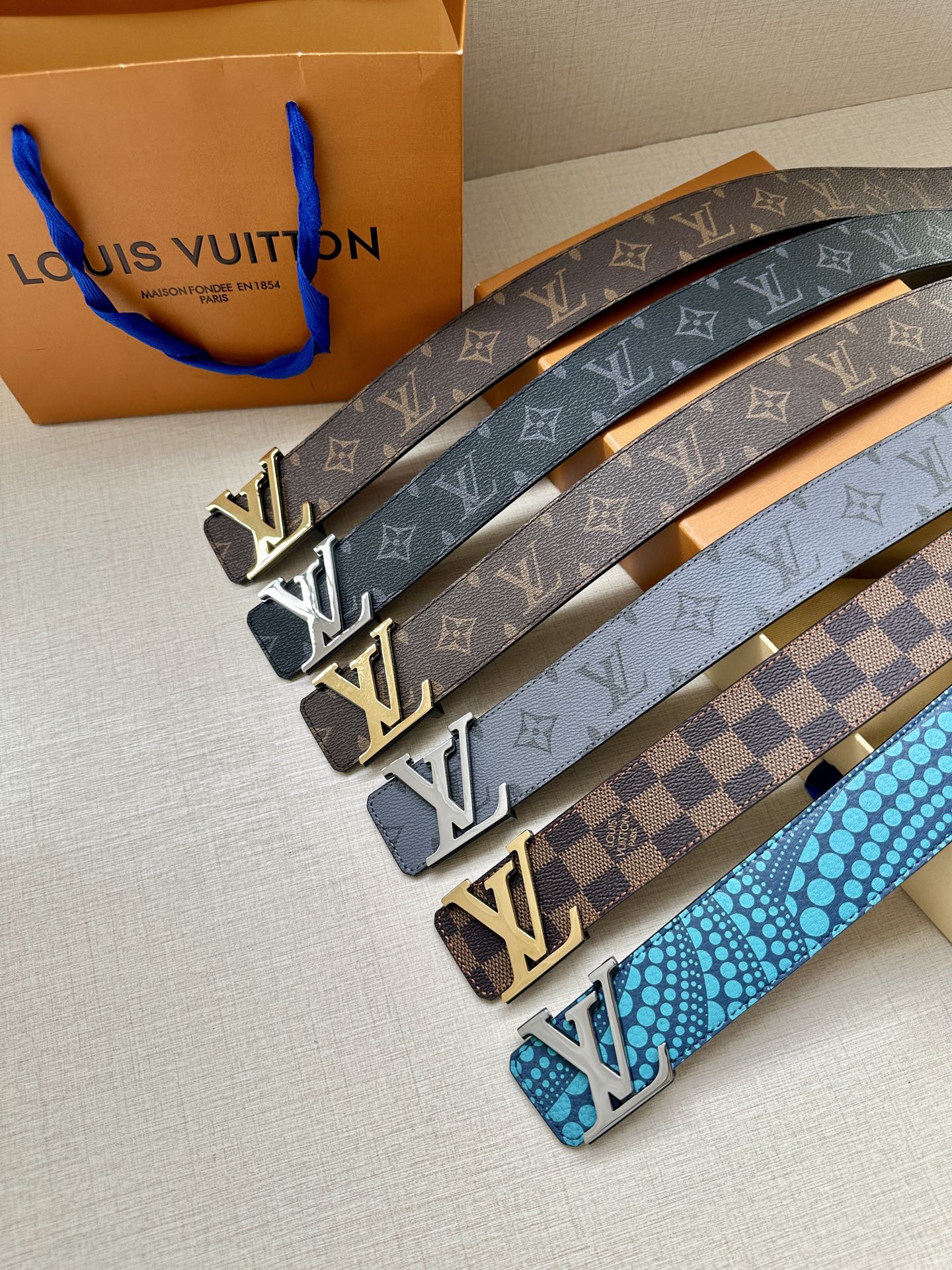 Louis Vuitton Basic Belt Cow Leather M-l