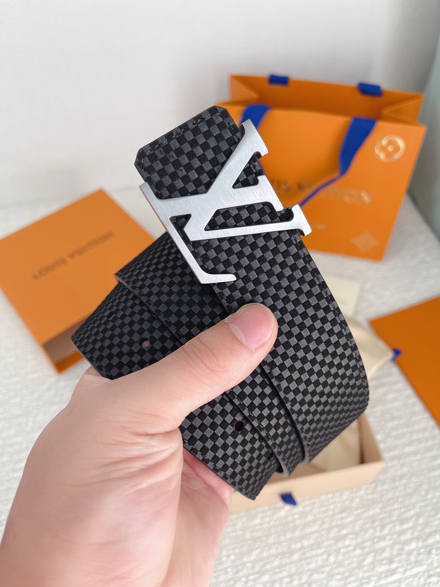 Louis Vuitton Basic Belt Cow Leather M-l