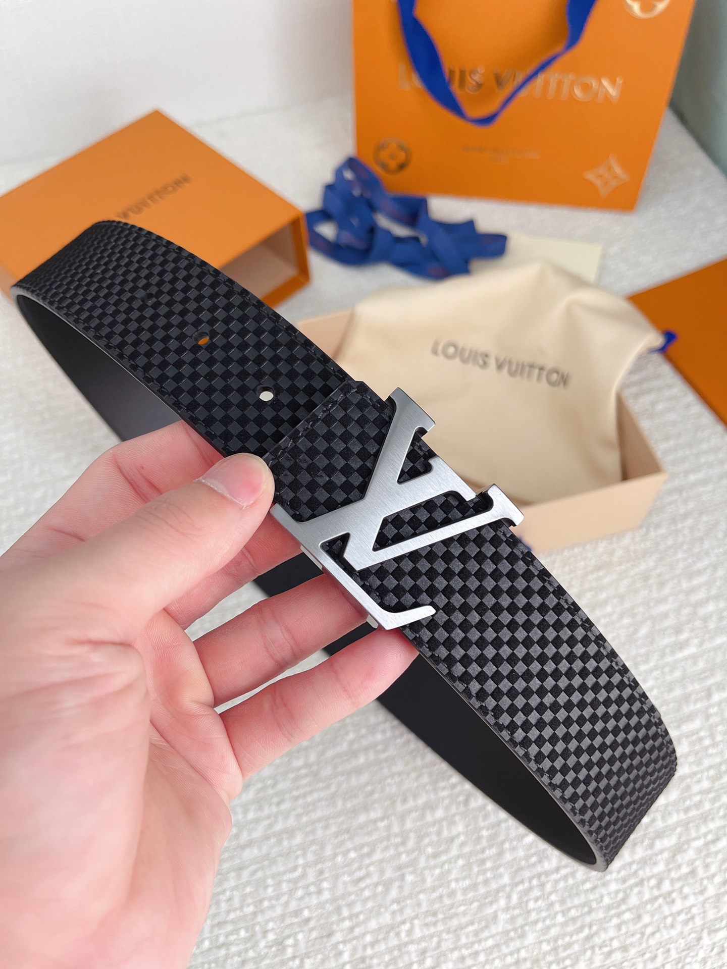 Louis Vuitton Basic Belt Cow Leather M-l