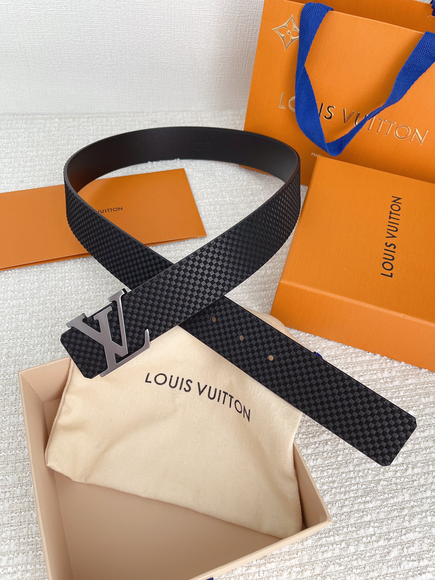 Louis Vuitton Basic Belt Cow Leather M-l
