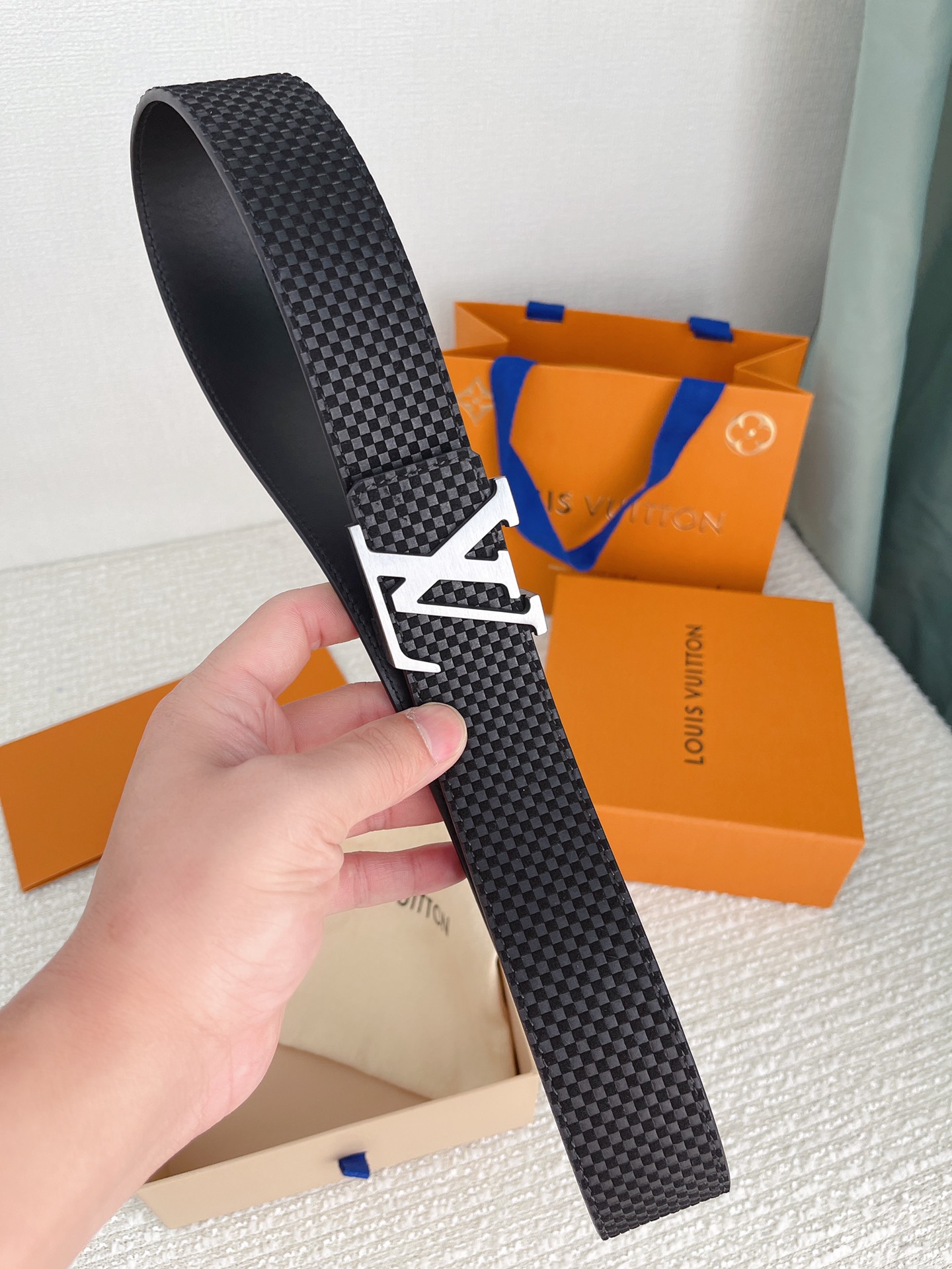 Louis Vuitton Basic Belt Cow Leather M-l