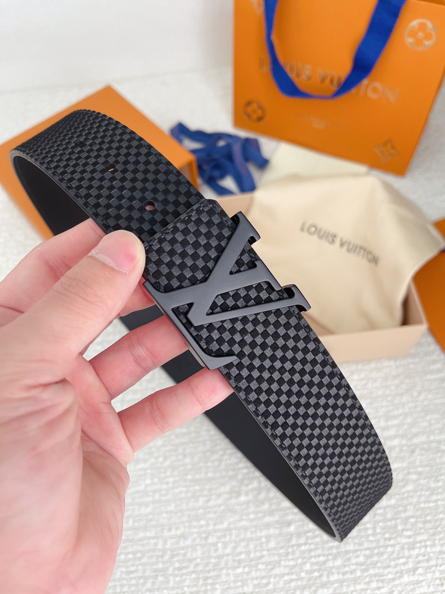 Louis Vuitton Basic Belt Cow Leather M-l