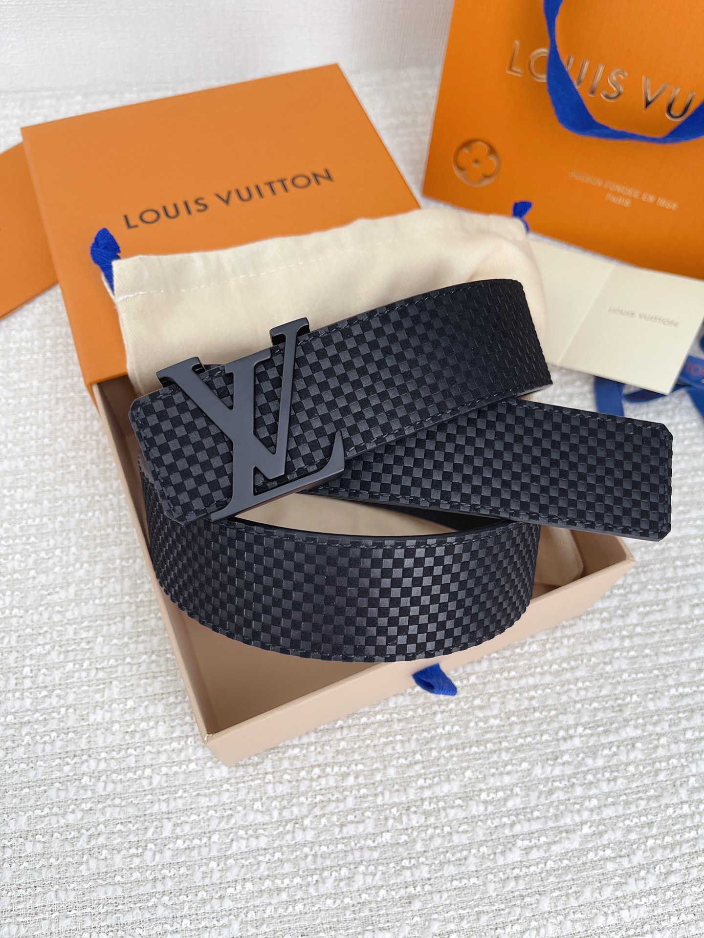 Louis Vuitton Basic Belt Cow Leather M-l
