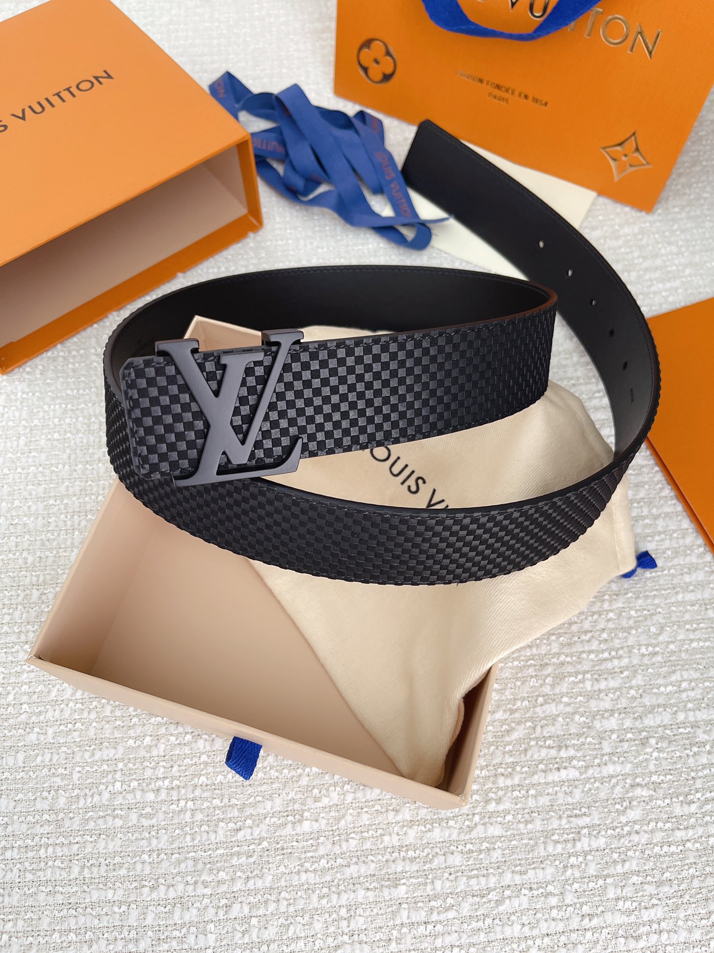 Louis Vuitton Basic Belt Cow Leather M-l