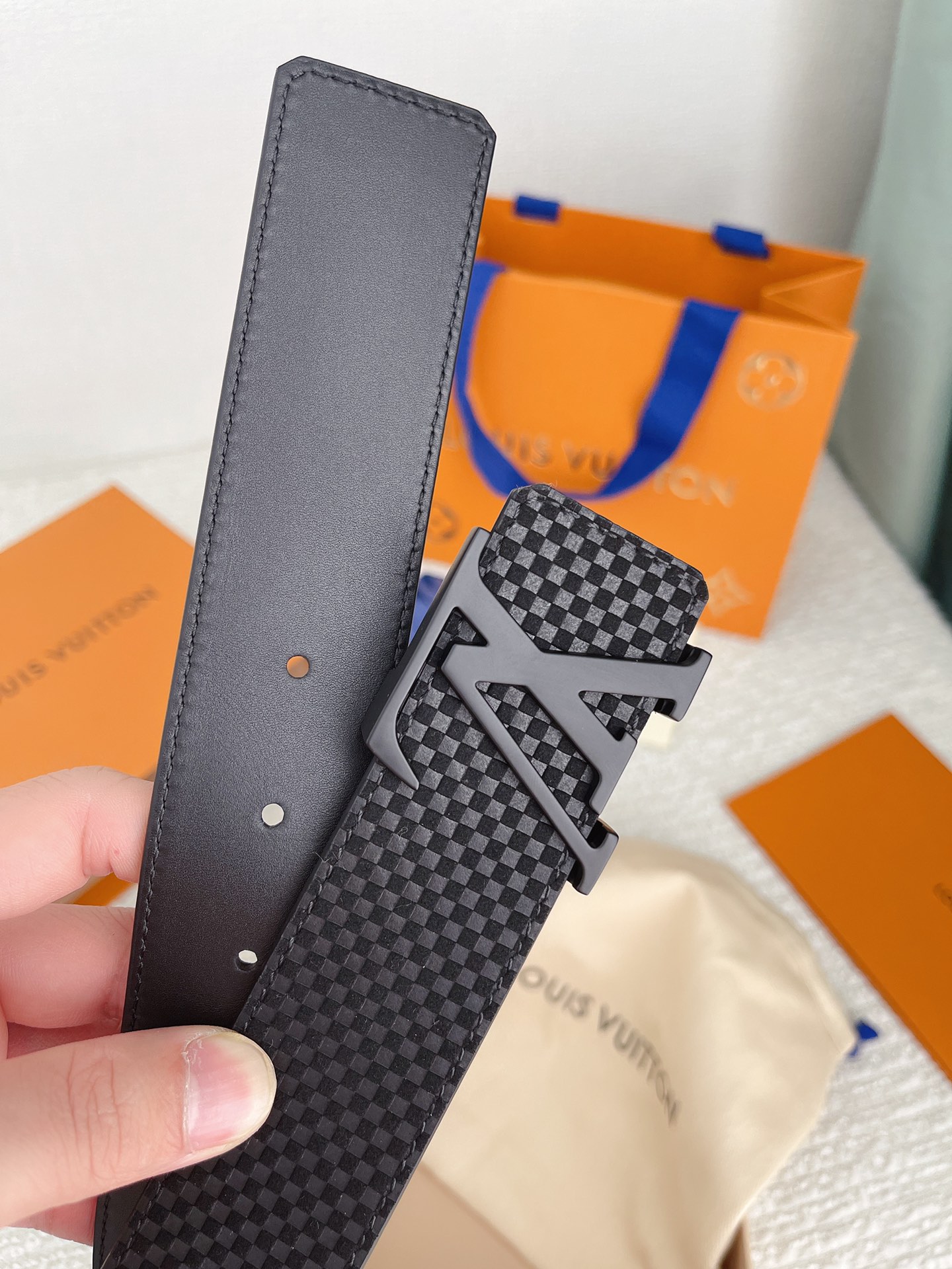 Louis Vuitton Basic Belt Cow Leather M-l