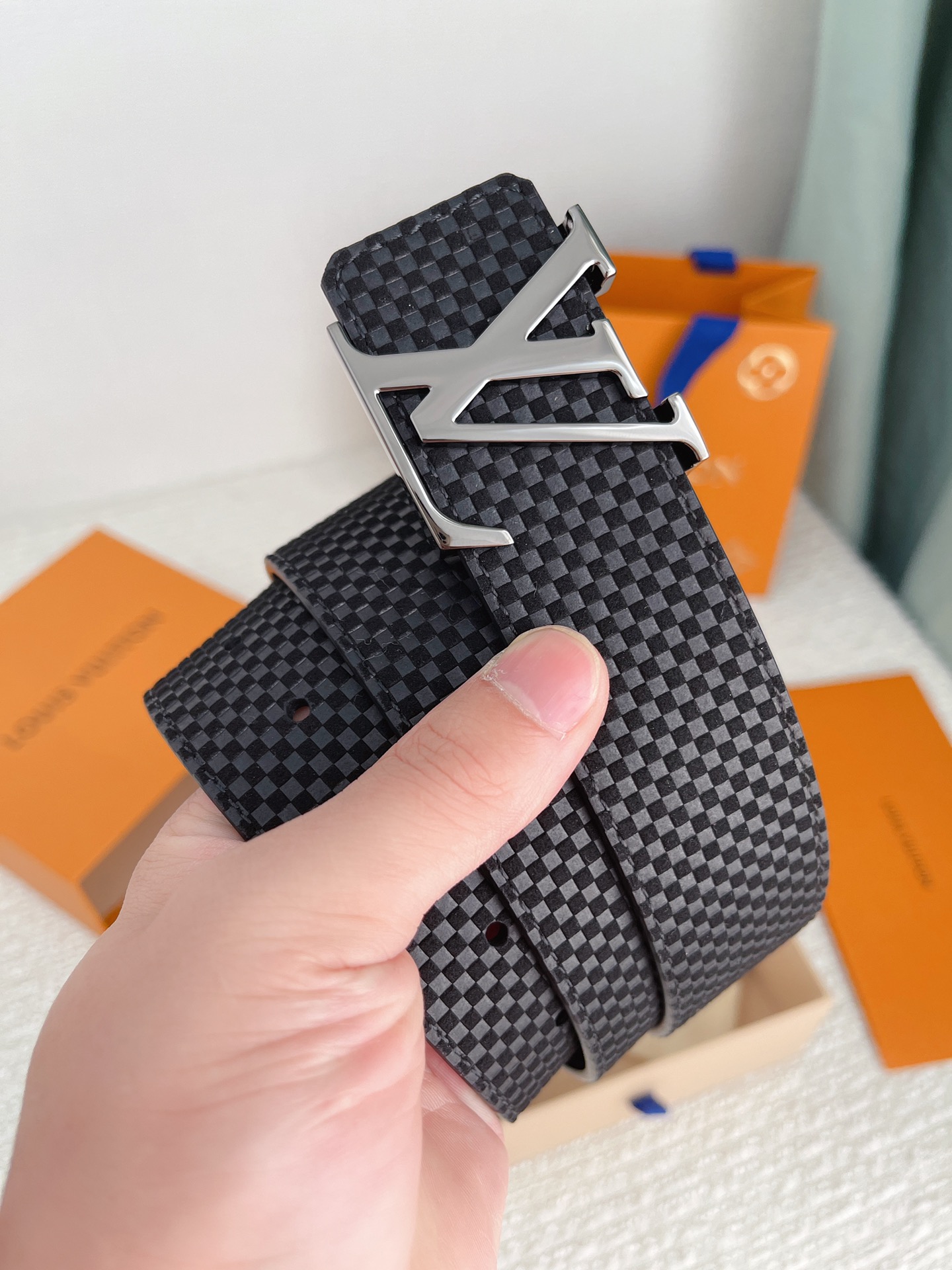 Louis Vuitton Basic Belt Cow Leather M-l