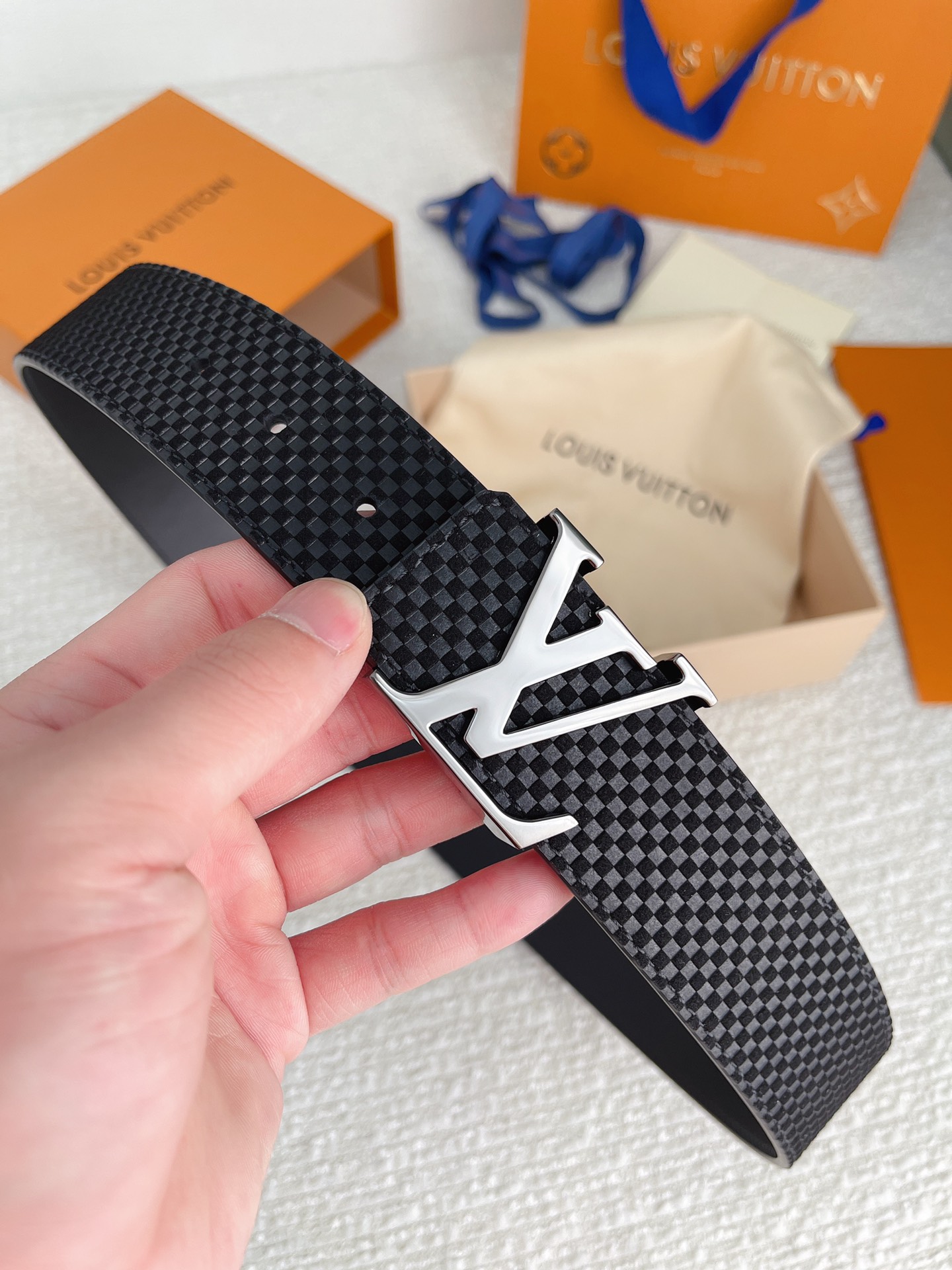 Louis Vuitton Basic Belt Cow Leather M-l