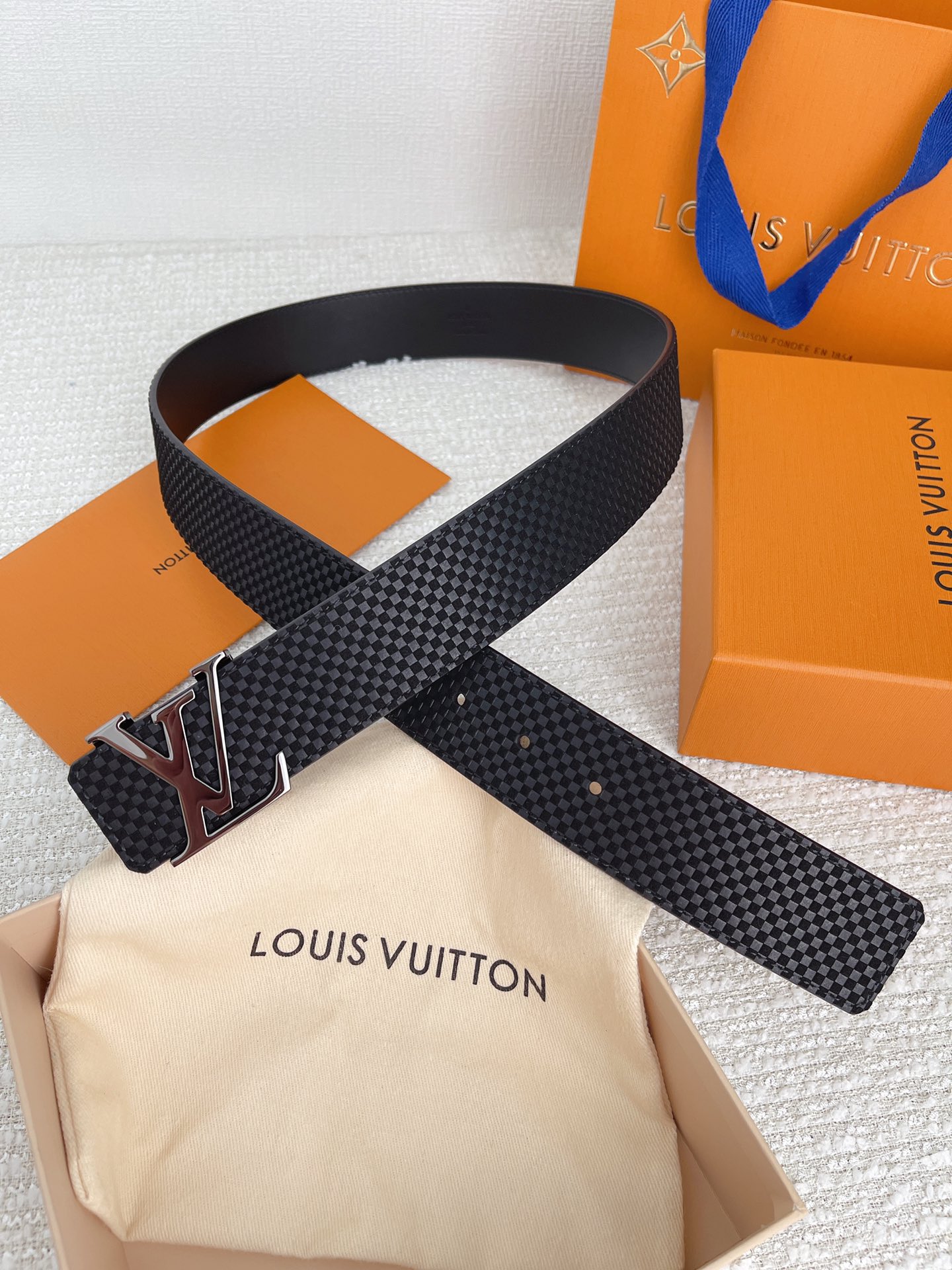 Louis Vuitton Basic Belt Cow Leather M-l