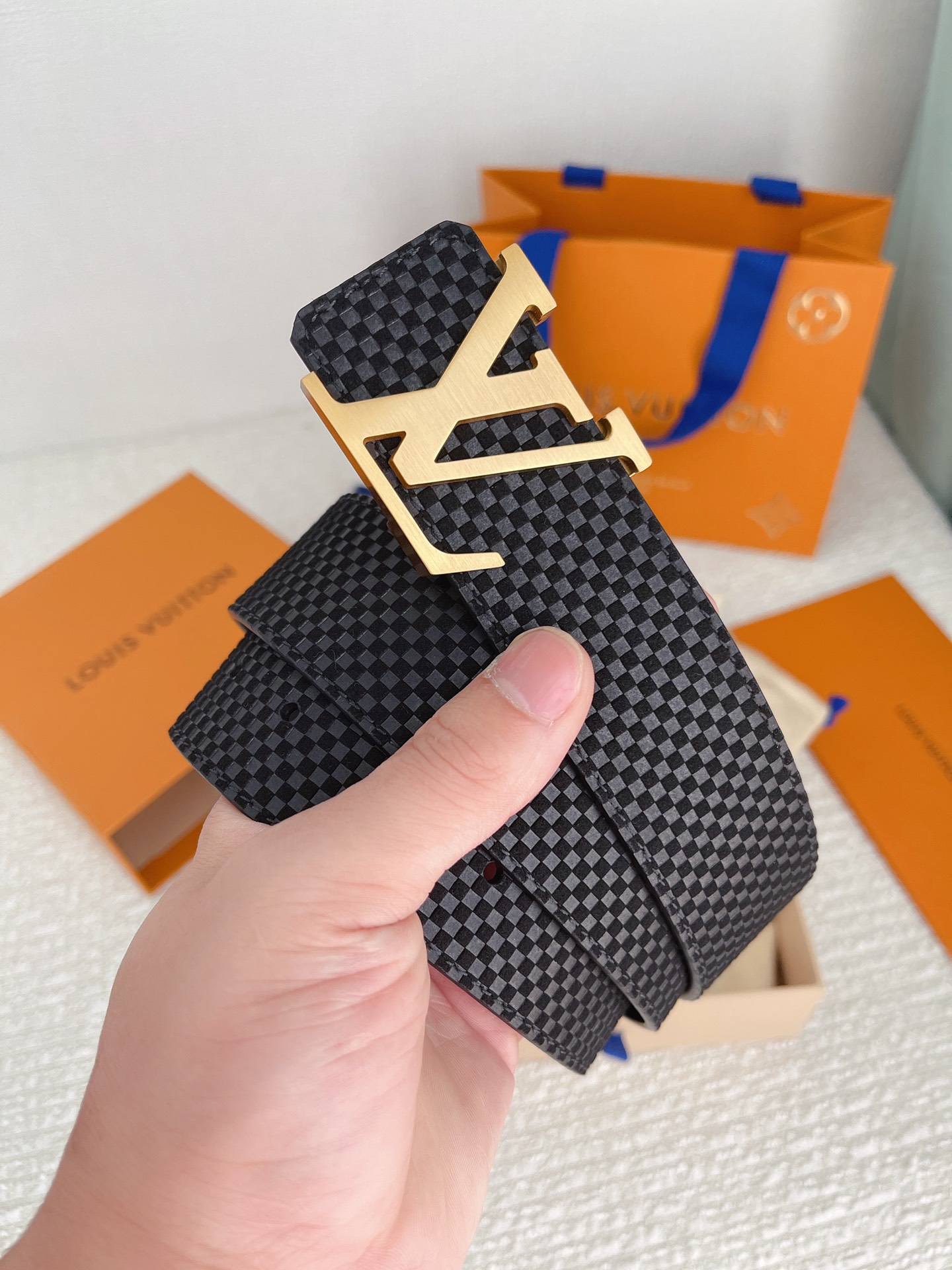 Louis Vuitton Basic Belt Cow Leather M-l