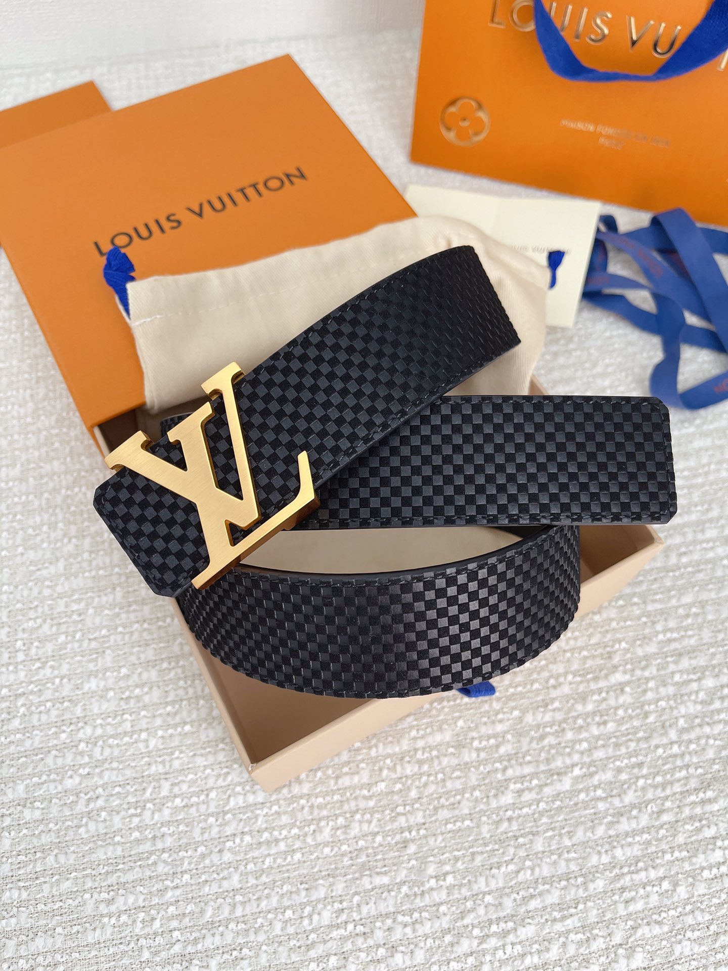 Louis Vuitton Basic Belt Cow Leather M-l