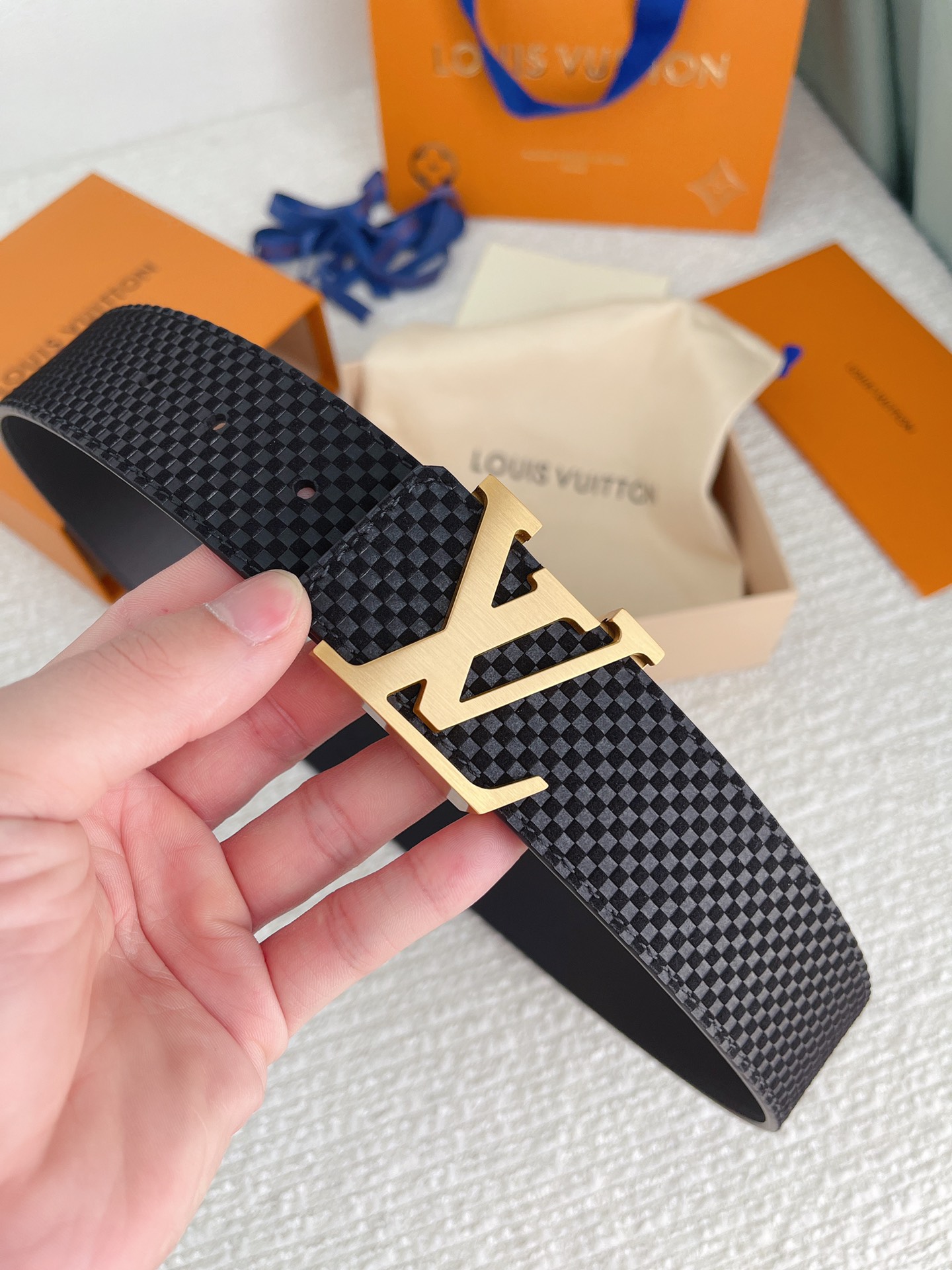 Louis Vuitton Basic Belt Cow Leather M-l