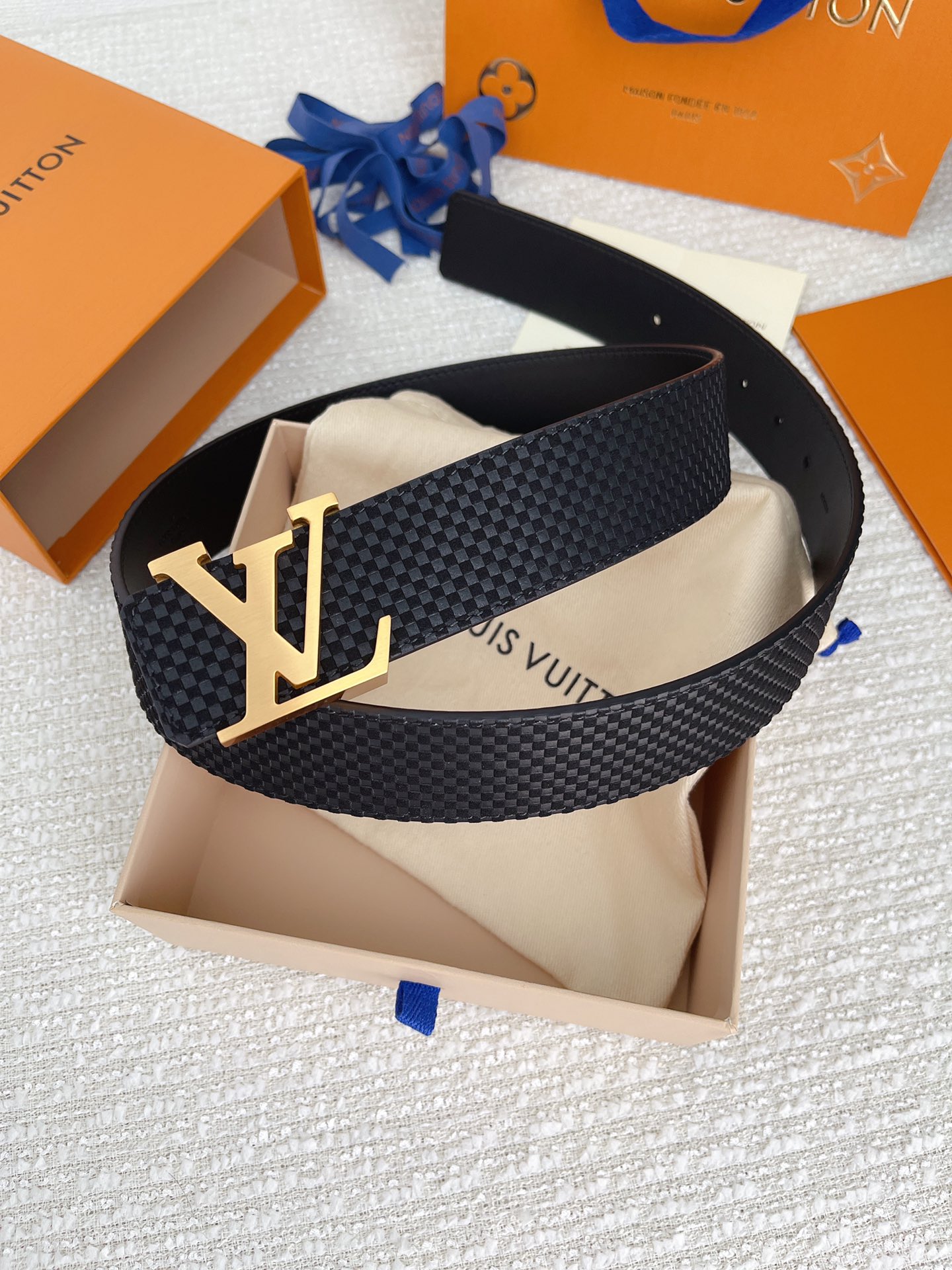 Louis Vuitton Basic Belt Cow Leather M-l