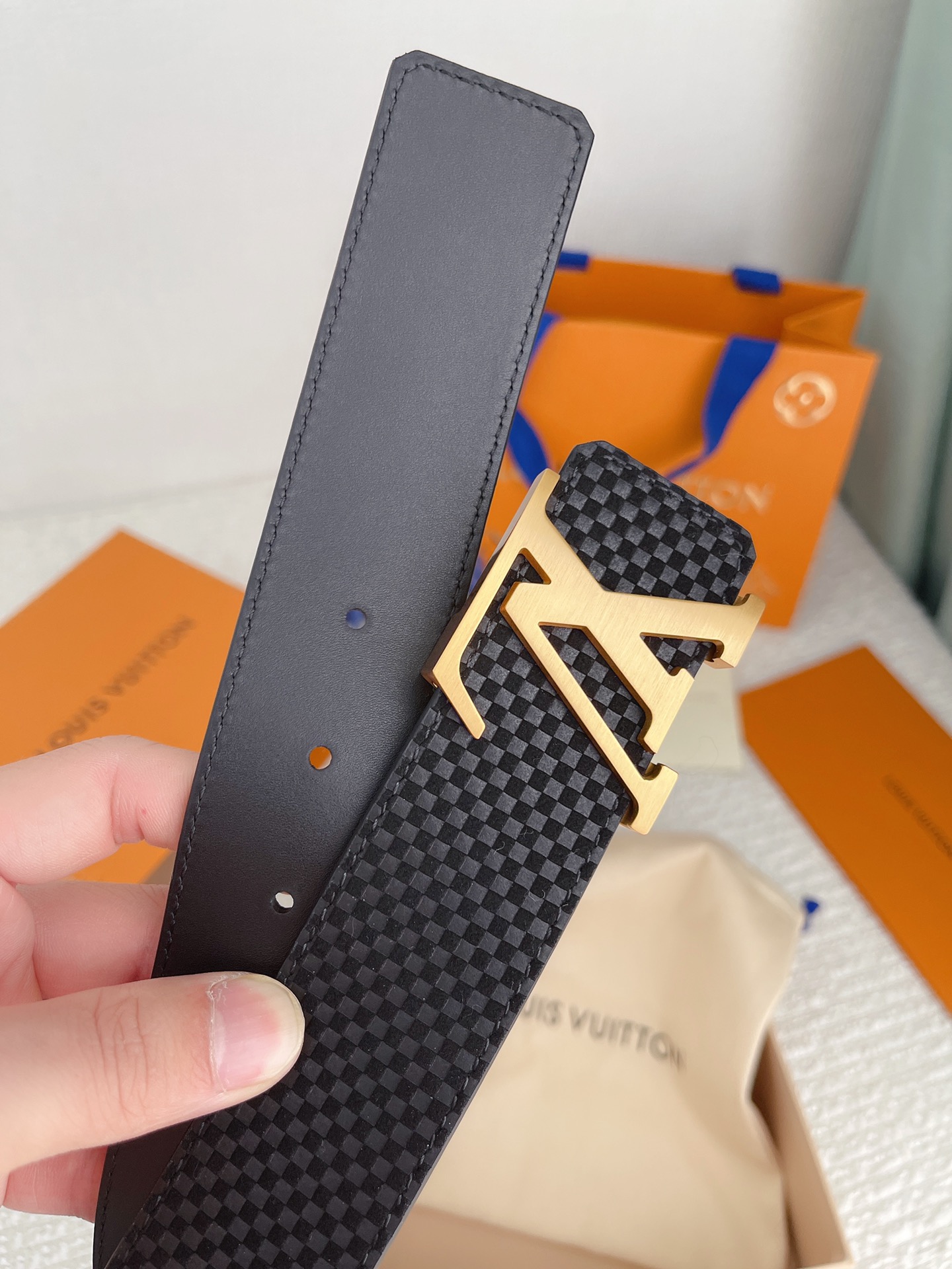 Louis Vuitton Basic Belt Cow Leather M-l