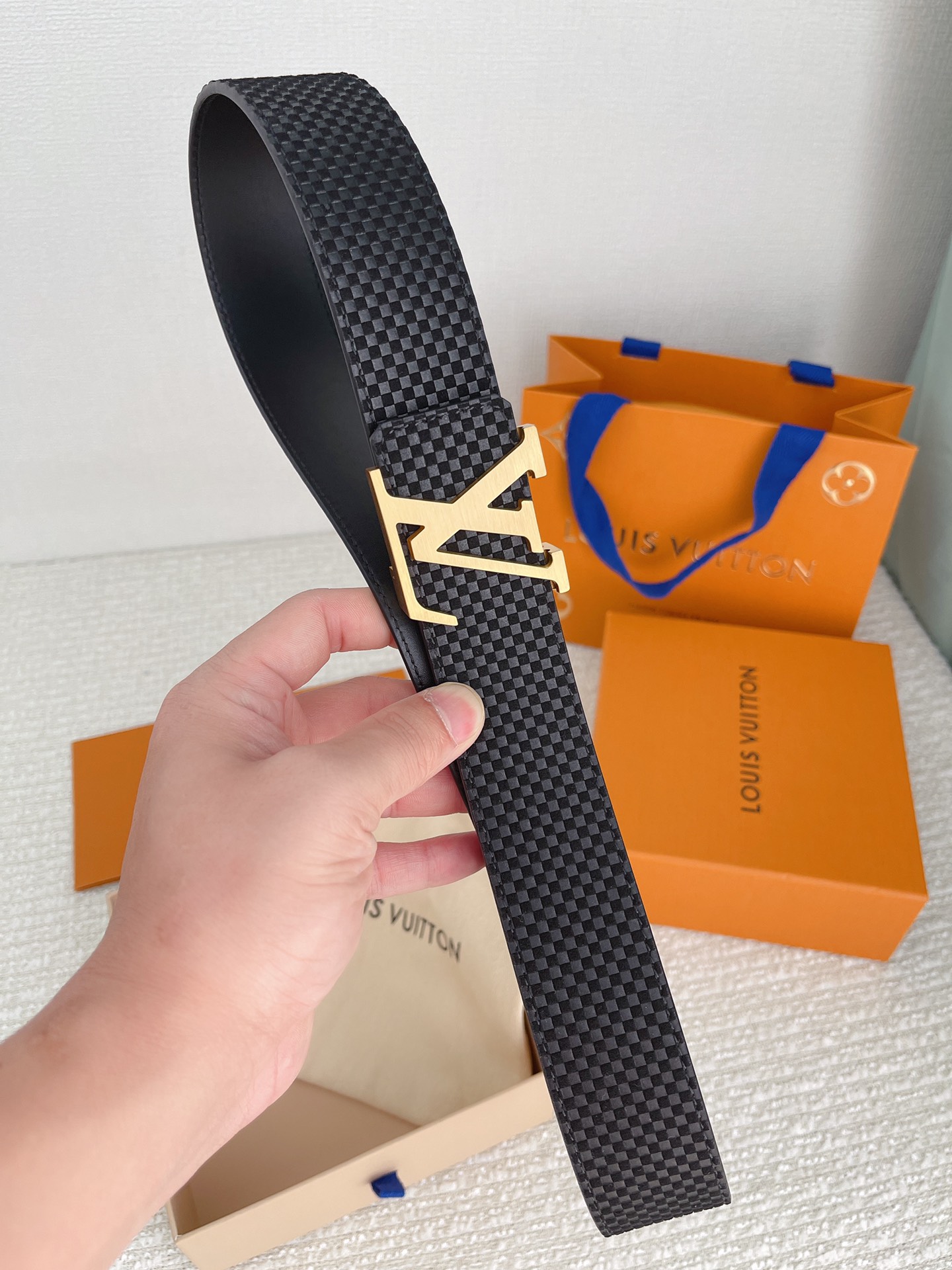 Louis Vuitton Basic Belt Cow Leather M-l