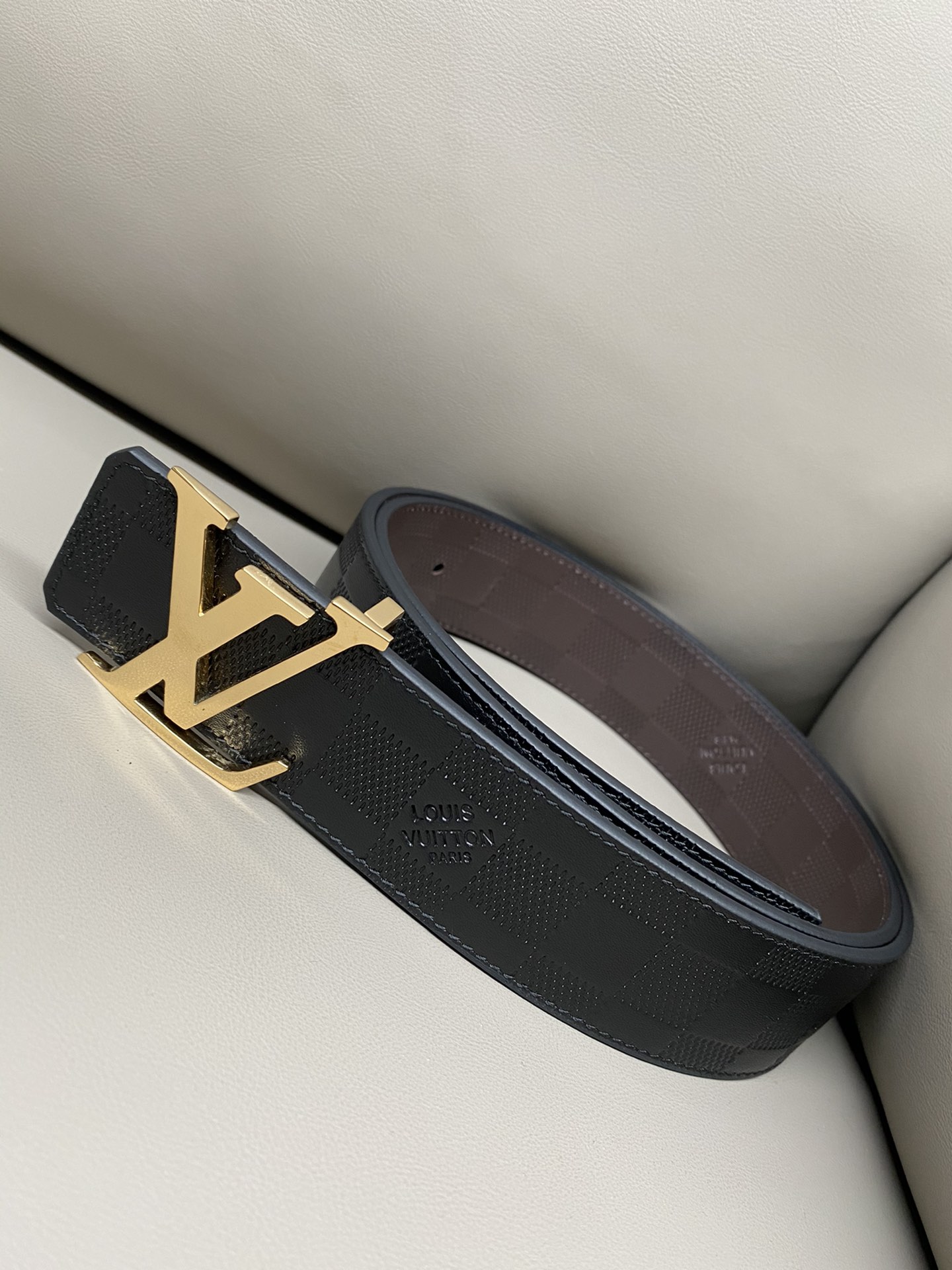 Louis Vuitton Basic Belt Cow Leather L