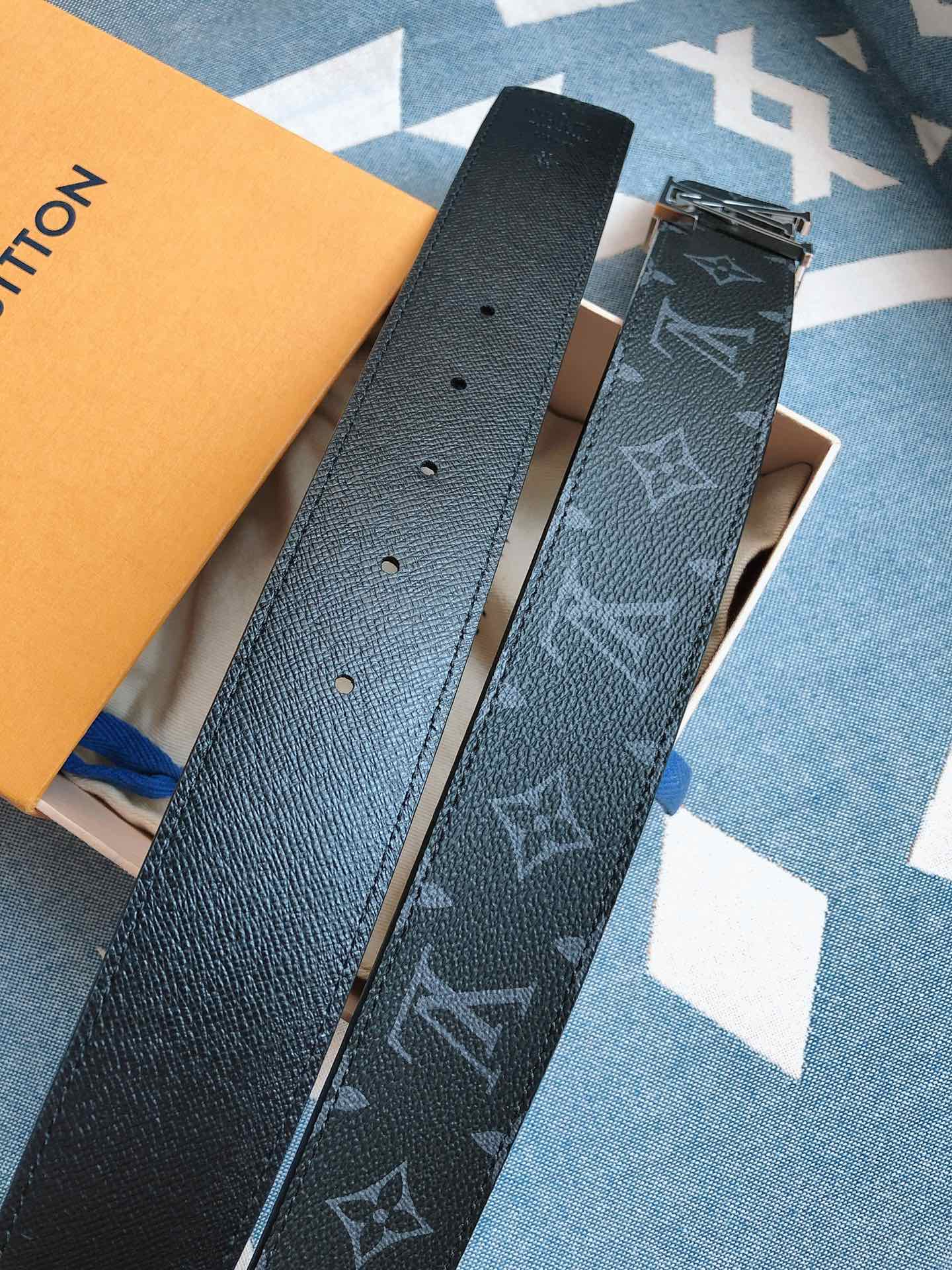Louis Vuitton Male Leather Belt Cow Leather S-m-l
