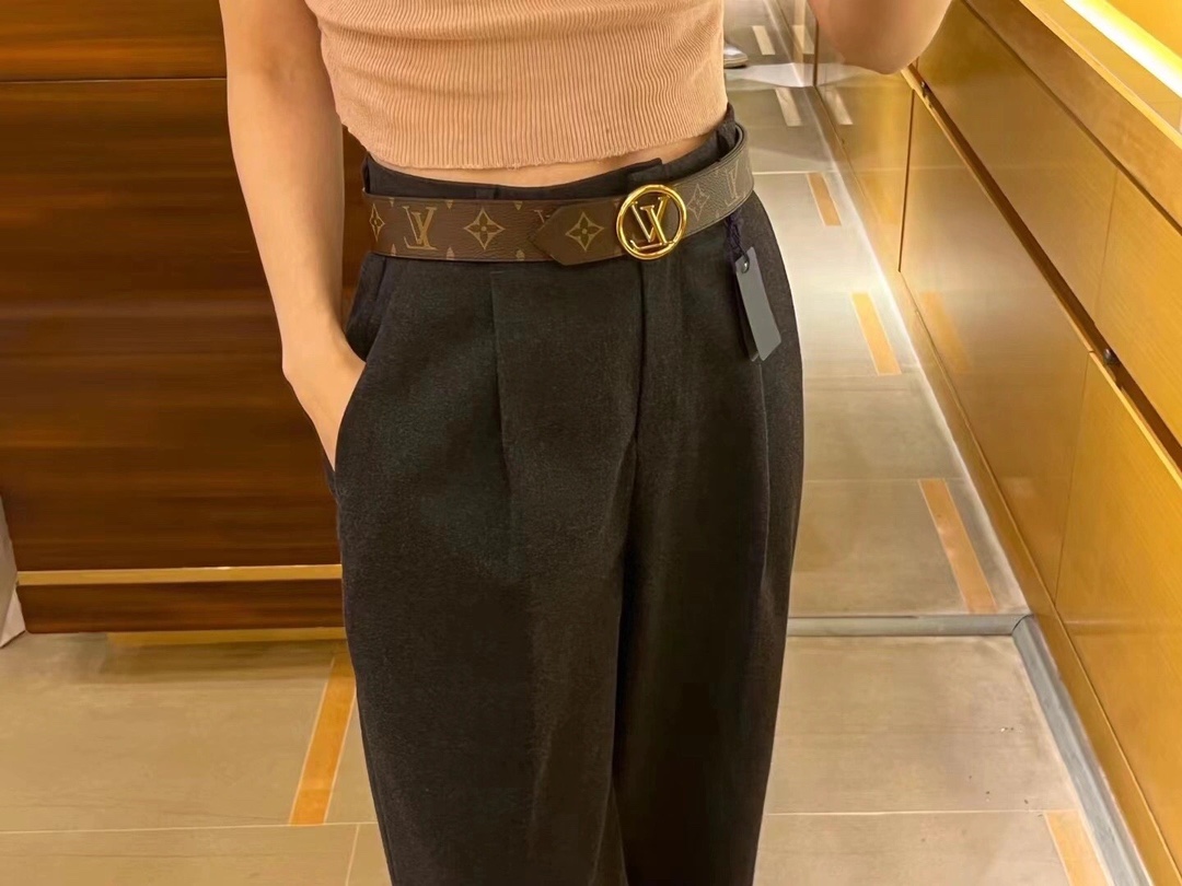 Louis Vuitton Female Basic Belt Wide Width L