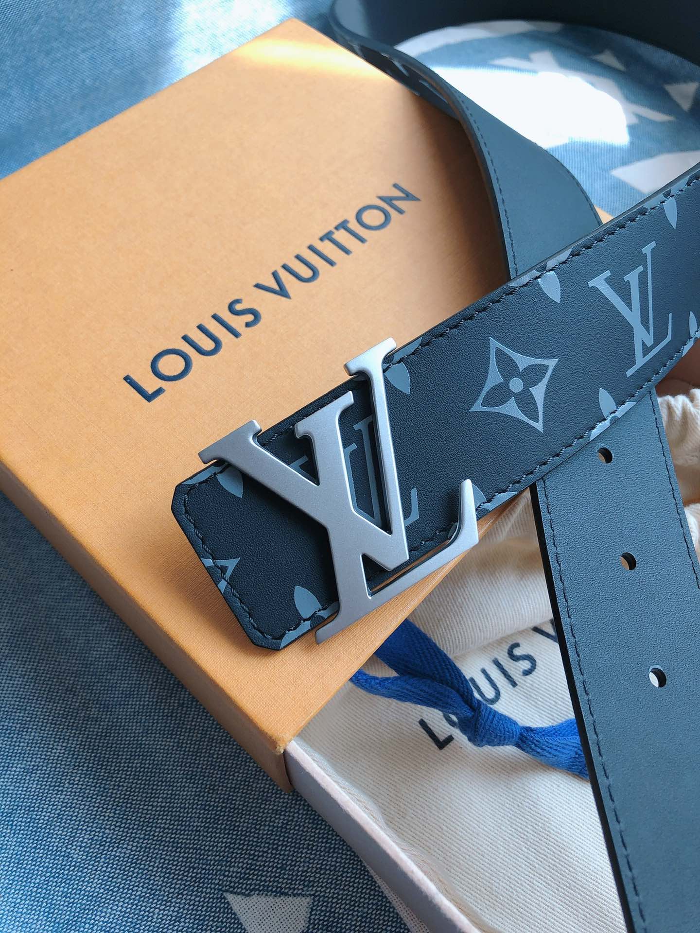 Louis Vuitton Male Leather Belt M-l