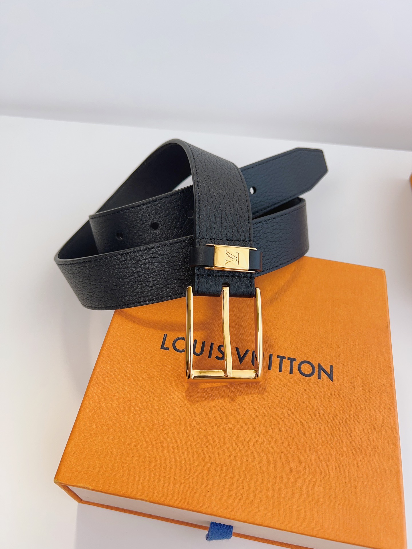 Louis Vuitton Male Leather Belt Top Grain Leather 13514-m-l